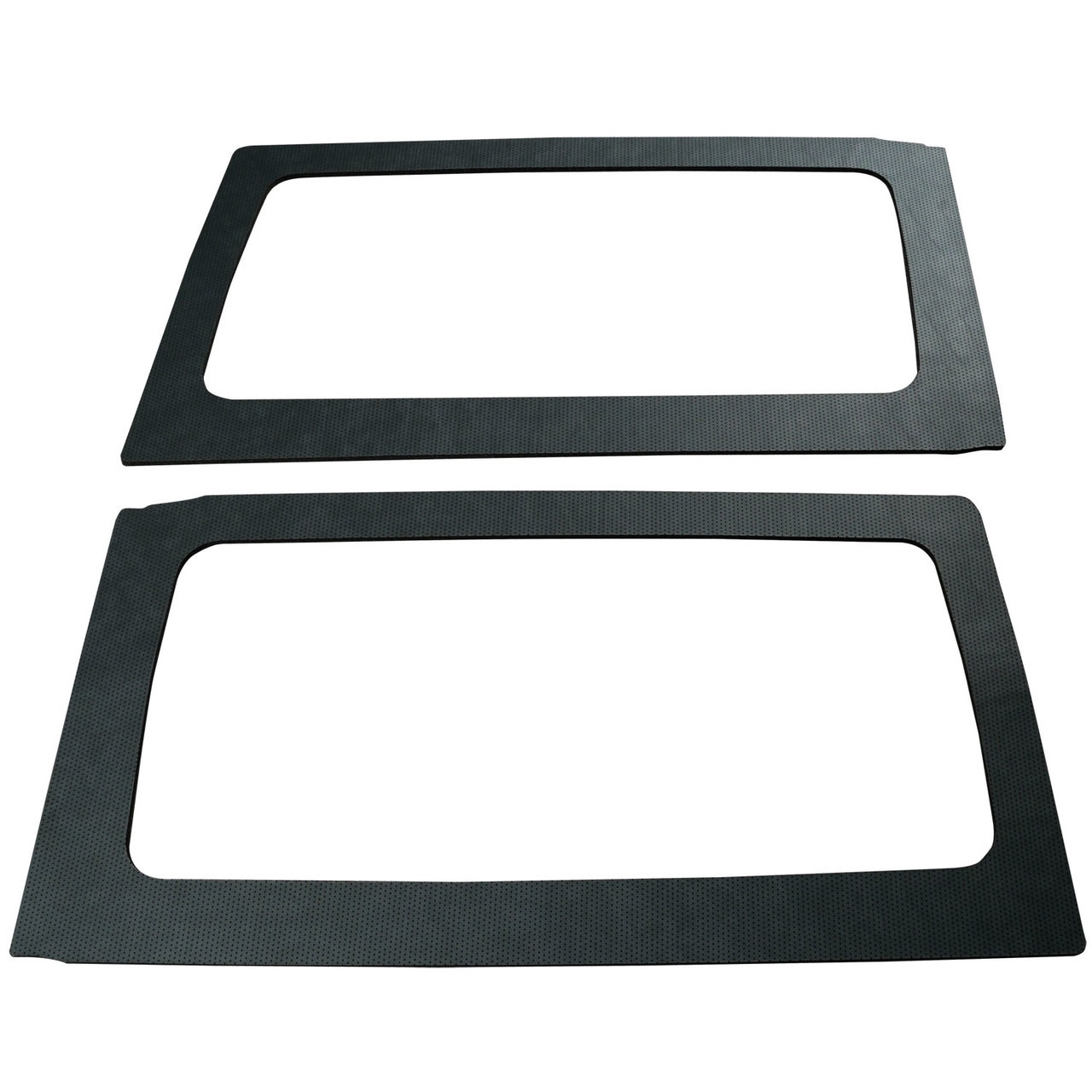 Boom Mat Leather-Look Rear Side Window Frame, Black For 2011-2018 Jeep Wrangler Jk 2-Door | 11-18 Boom Mat Leather-Look Rear Side Window Frame, Black For 2011-2018 Jeep Wrangler Jk 2-Door | 11-18