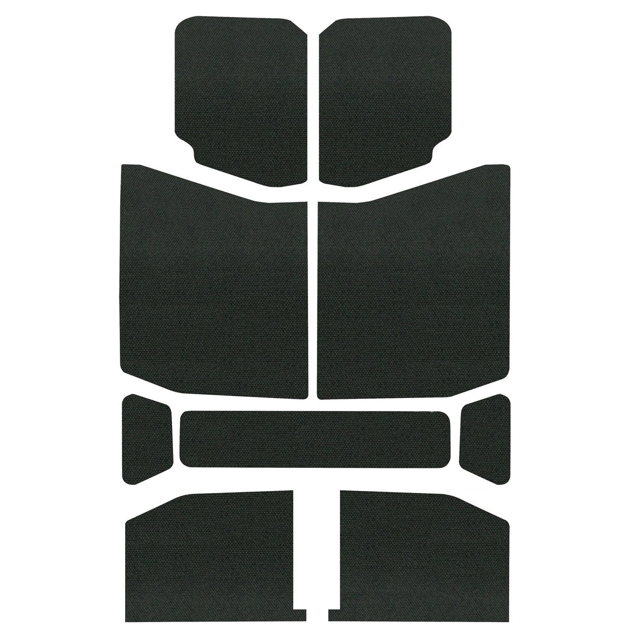 Boom Mat Original Finish Headliner, Black (9-Pieces) For Jeep Wrangler Jl 4-Door | 18-22 Jeep