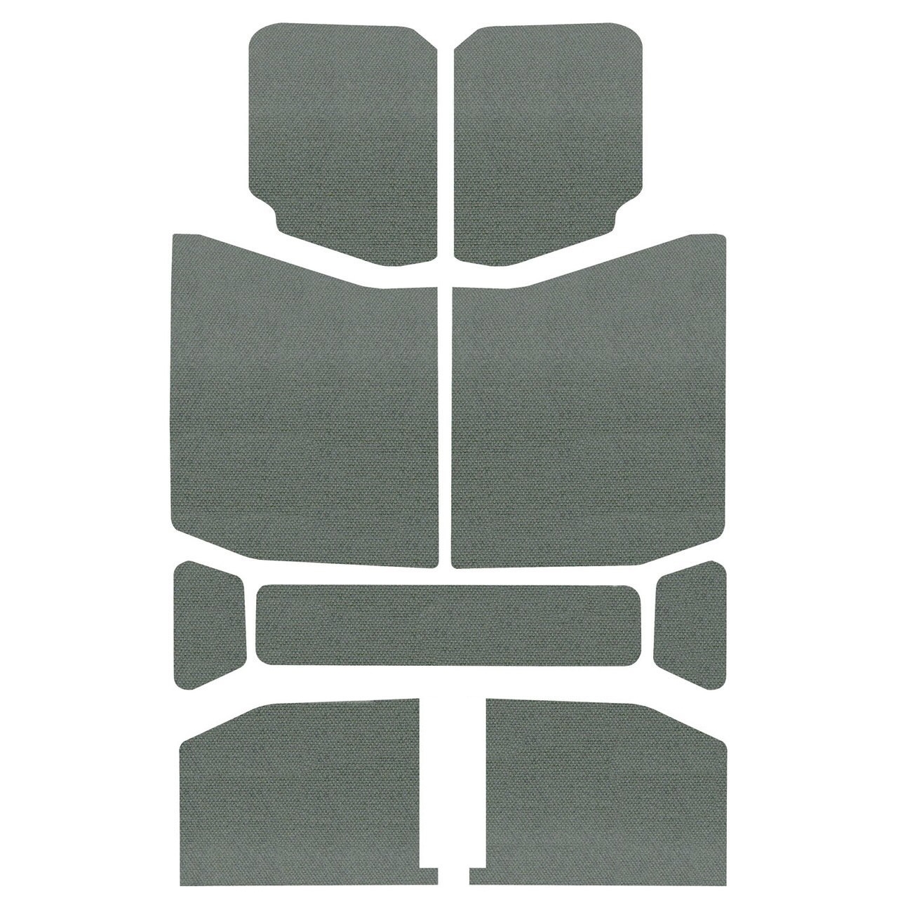 Boom Mat Original Finish Headliner, Gray (9-Pieces) For Jeep Wrangler Jl 4-Door | 18-22 Jeep Boom Mat Original Finish Headliner, Gray (9-Pieces) For Jeep Wrangler Jl 4-Door | 18-22 Jeep