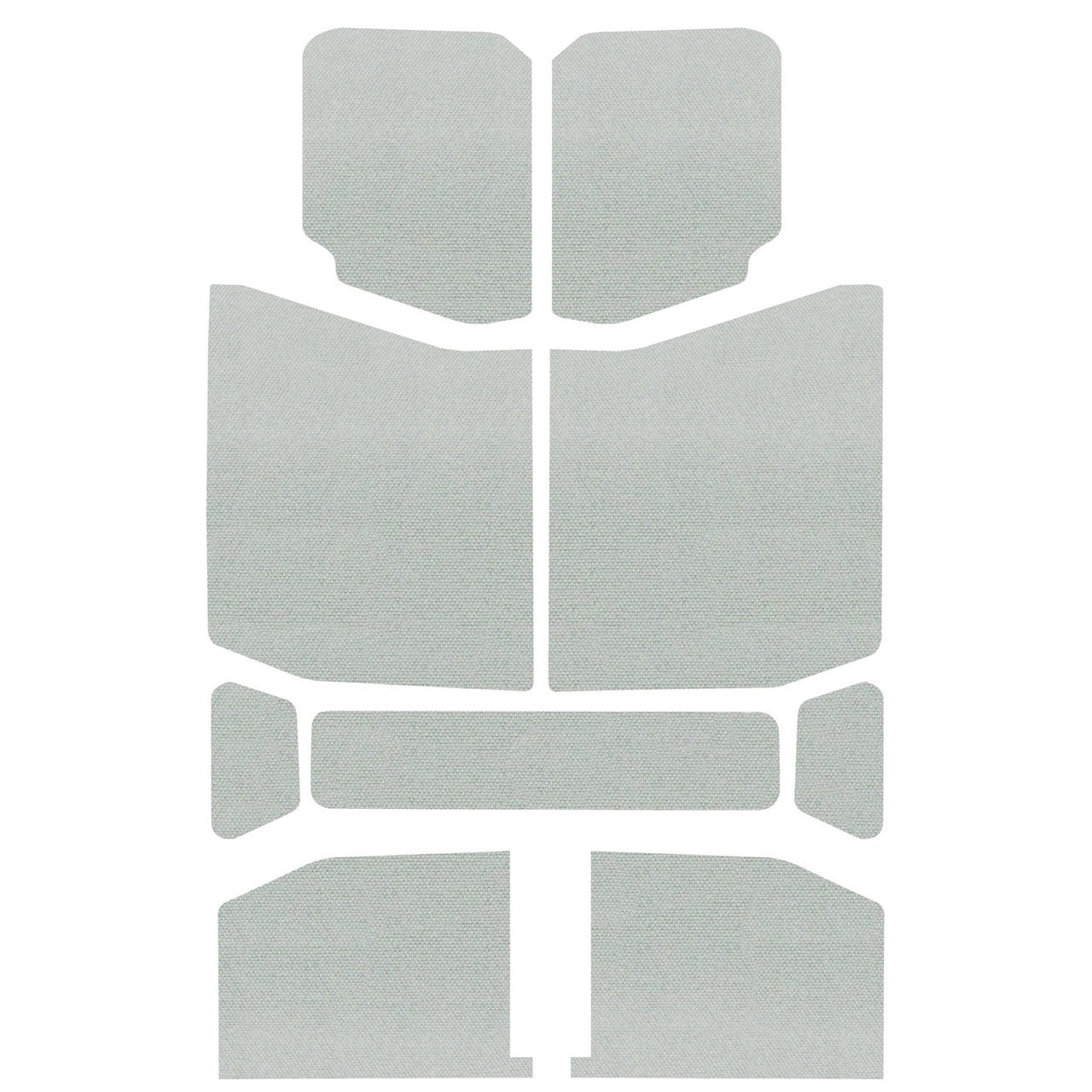 Boom Mat Original Finish Headliner, White (9-Pieces) For Jeep Wrangler Jl 4-Door | 18-22 Jeep Boom Mat Original Finish Headliner, White (9-Pieces) For Jeep Wrangler Jl 4-Door | 18-22 Jeep