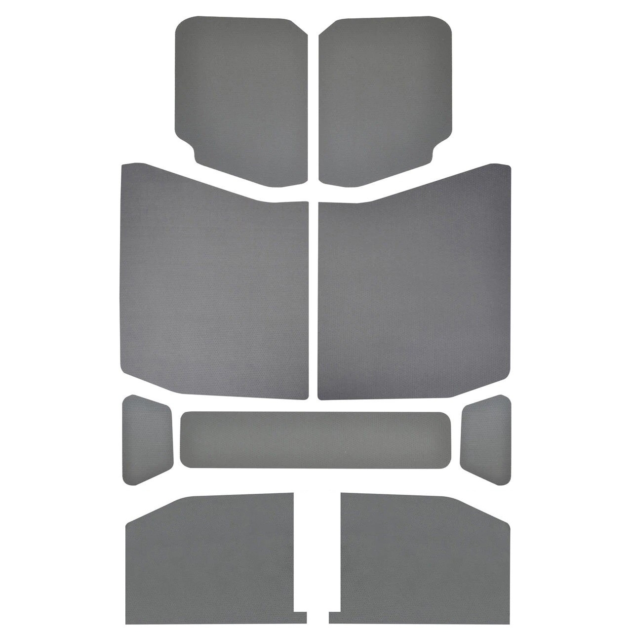 Boom Mat Leather-Look Headliner, Gray (9-Pieces) For Jeep Wrangler Jl 4-Door | 18-22 Jeep Wrangler