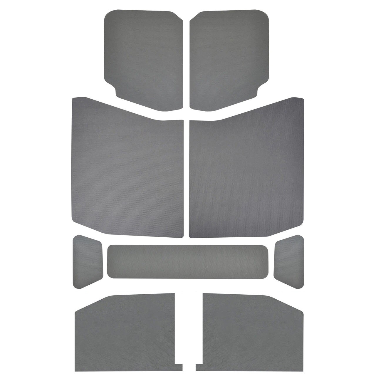 Boom Mat Leather-Look Headliner, Gray (9-Pieces) For Jeep Wrangler Jl 4-Door | 18-22 Jeep Wrangler Boom Mat Leather-Look Headliner, Gray (9-Pieces) For Jeep Wrangler Jl 4-Door | 18-22 Jeep Wrangler