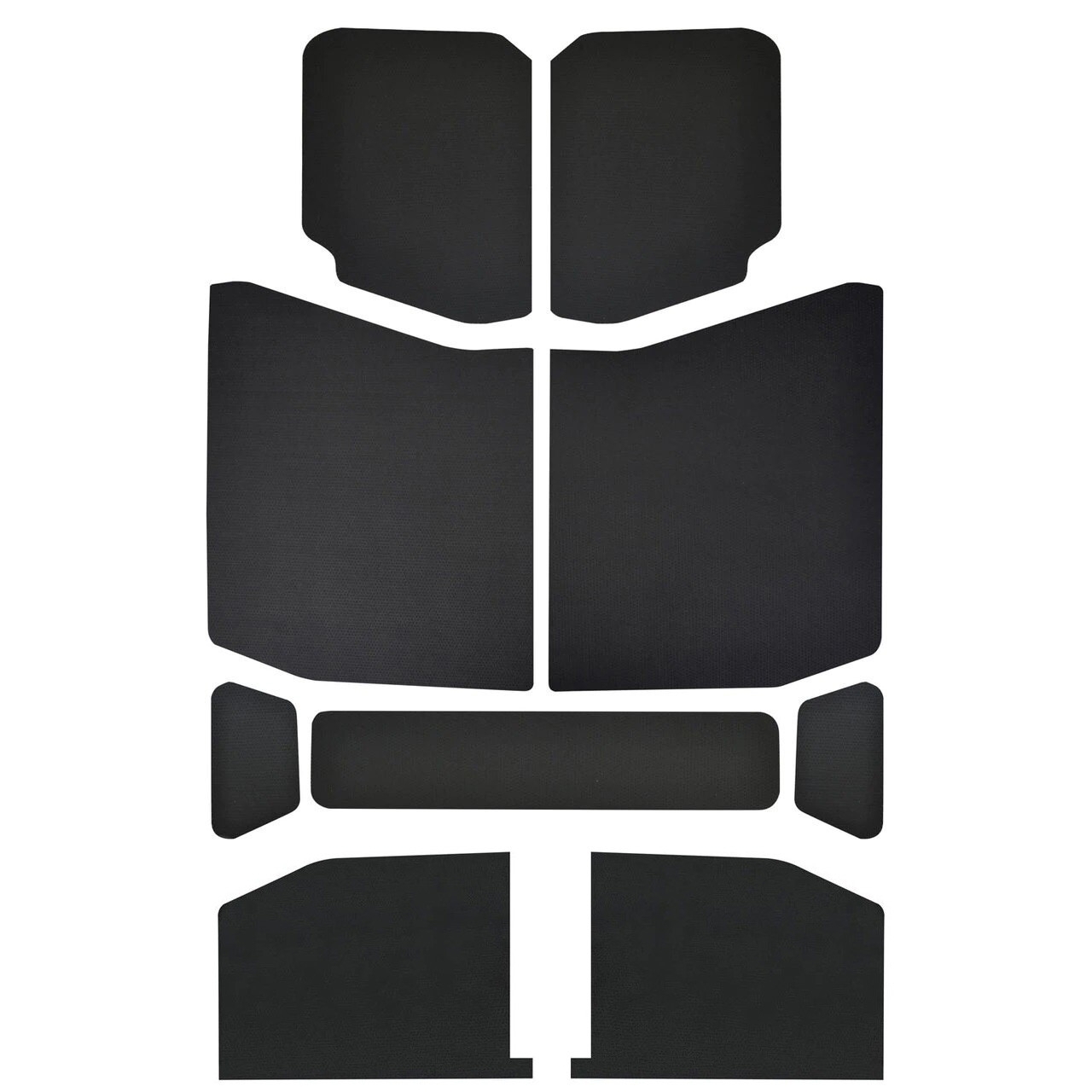 Boom Mat Leather-Look Headliner, Black (9-Pieces) For Jeep Wrangler Jl 4-Door | 18-22 Jeep Wrangler Boom Mat Leather-Look Headliner, Black (9-Pieces) For Jeep Wrangler Jl 4-Door | 18-22 Jeep Wrangler