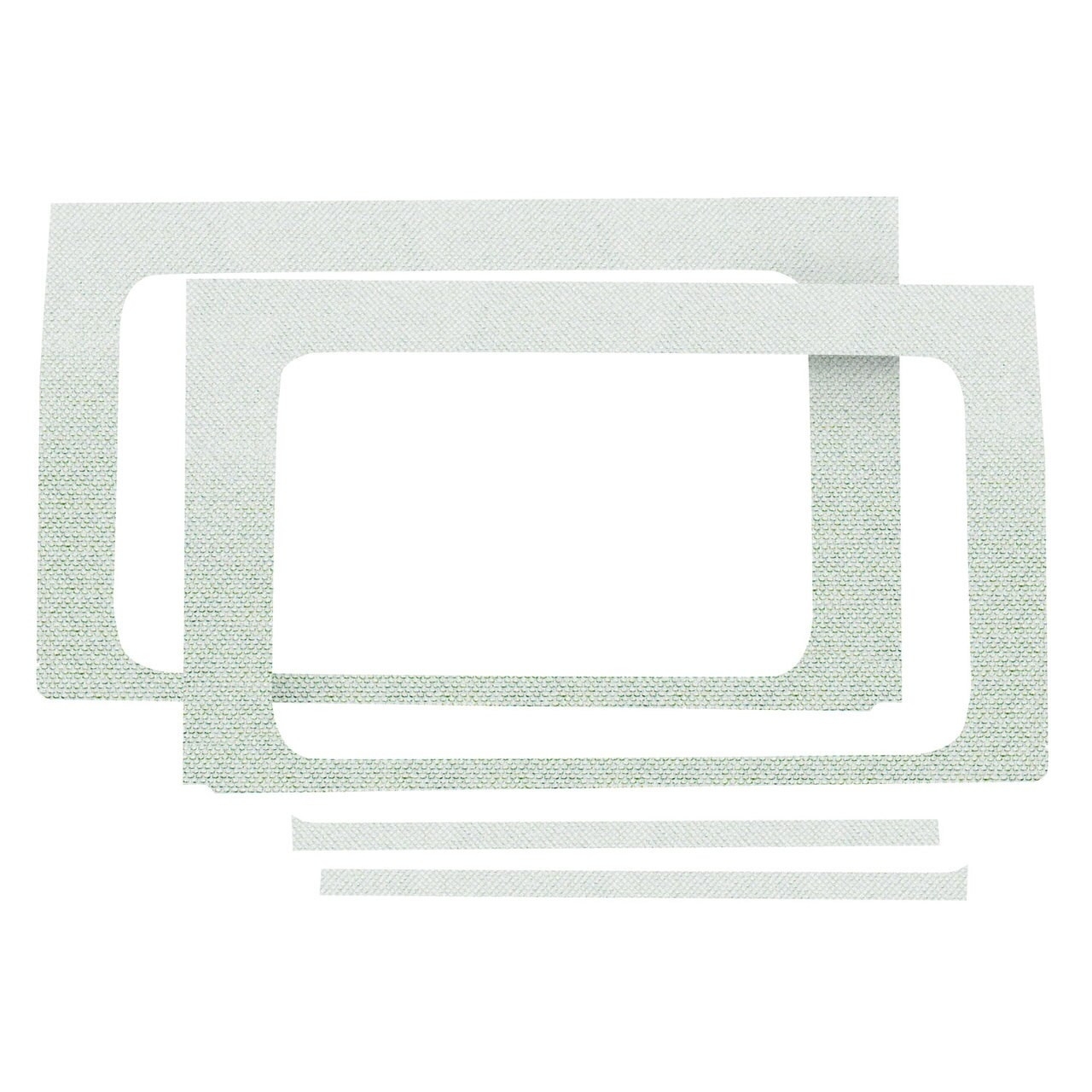 Boom Mat Original Finish Rear Side Window Frame, White (4-Pieces) For Jeep Wrangler Jl 4-Door Boom Mat Original Finish Rear Side Window Frame, White (4-Pieces) For Jeep Wrangler Jl 4-Door
