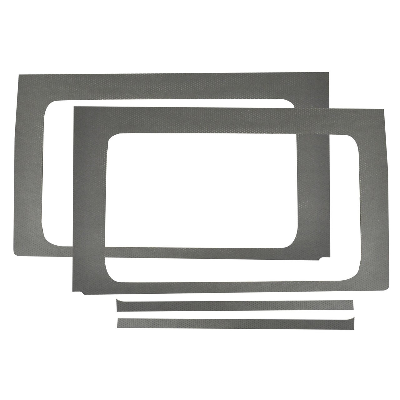 Boom Mat Leather-Look Rear Side Window Frame, Gray (4-Pieces) For Jeep Wrangler Jl 4-Door | 18-22