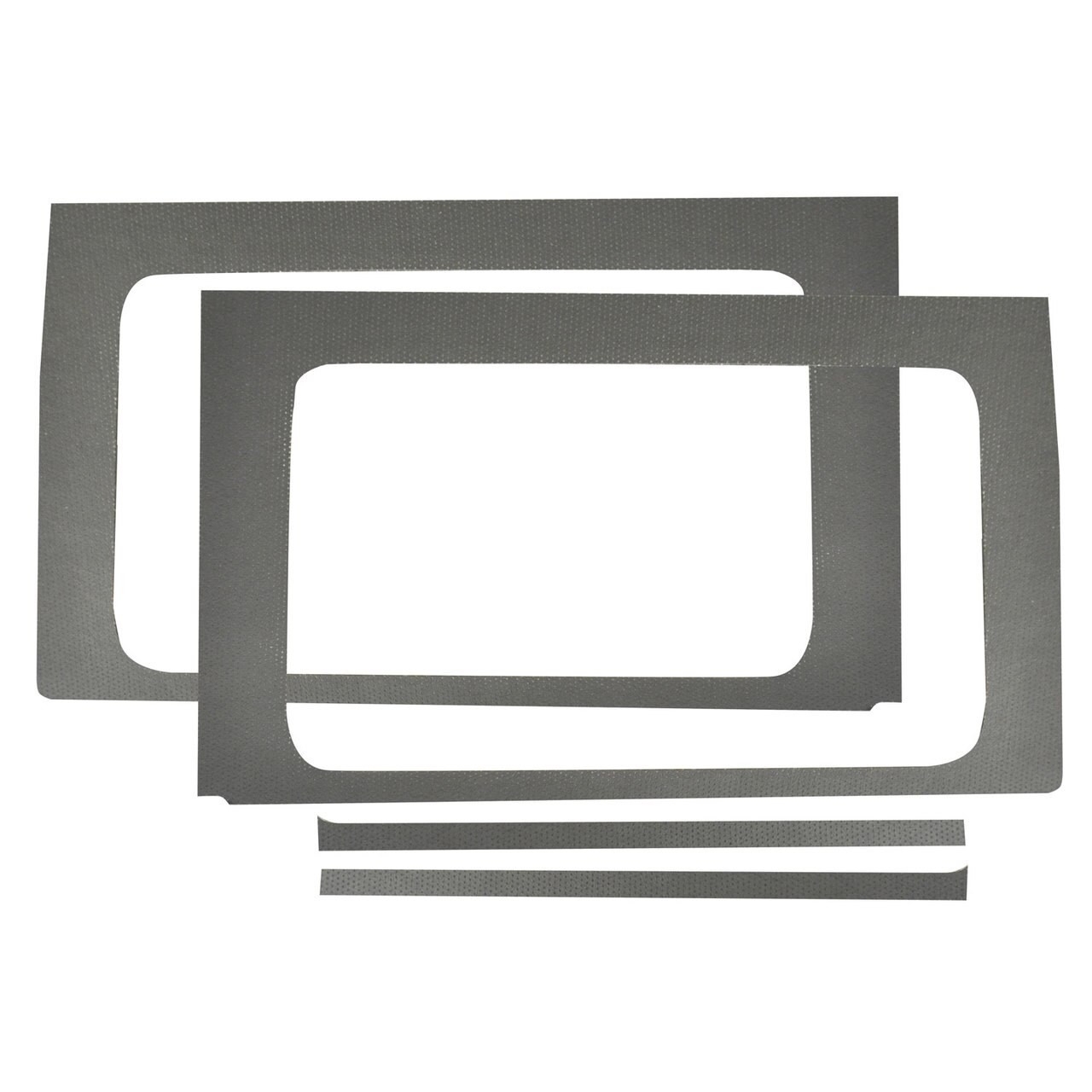 Boom Mat Leather-Look Rear Side Window Frame, Gray (4-Pieces) For Jeep Wrangler Jl 4-Door | 18-22 Boom Mat Leather-Look Rear Side Window Frame, Gray (4-Pieces) For Jeep Wrangler Jl 4-Door | 18-22