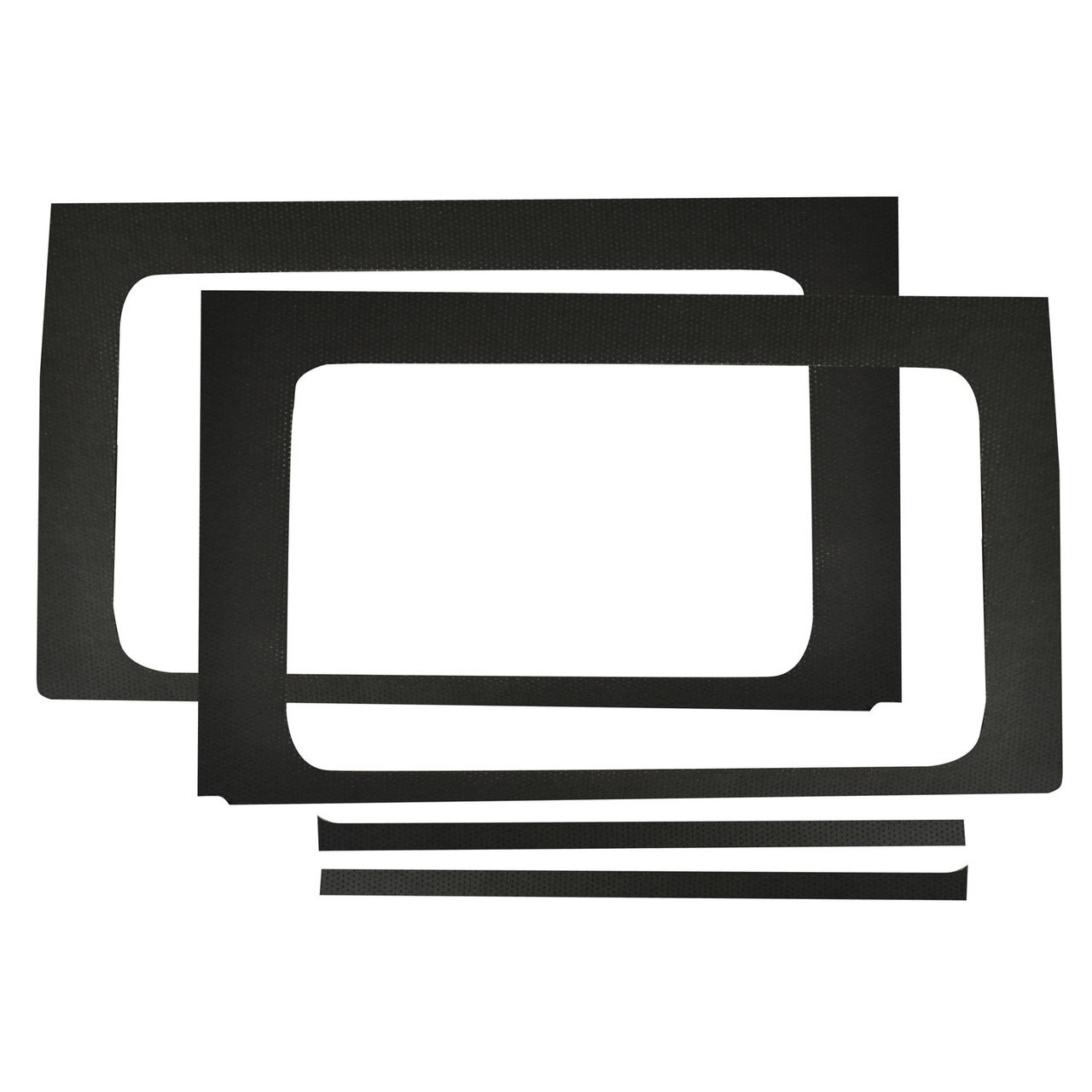 Boom Mat Leather-Look Rear Side Window Frame, Black (4-Pieces) For Jeep Wrangler Jl 4-Door | 18-22