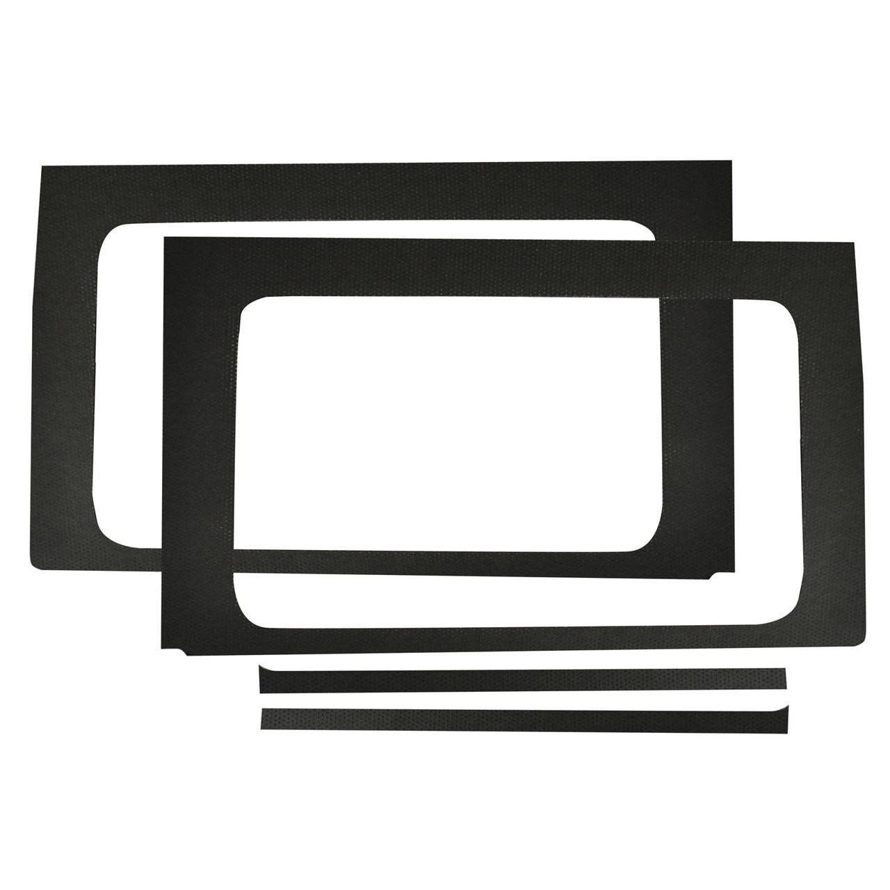 Boom Mat Leather-Look Rear Side Window Frame, Black (4-Pieces) For Jeep Wrangler Jl 4-Door | 18-22 Boom Mat Leather-Look Rear Side Window Frame, Black (4-Pieces) For Jeep Wrangler Jl 4-Door | 18-22