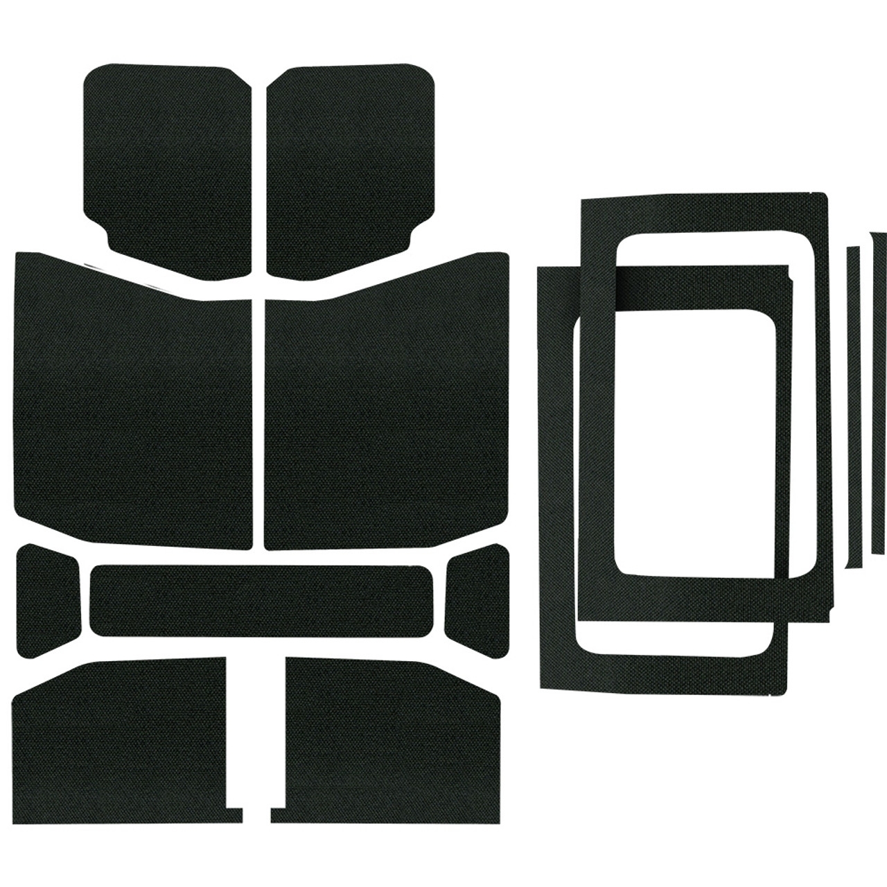 Boom Mat Original Finish Headliner Complete Kit, Black (13-Pieces) For Jeep Wrangler Jl 4-Door