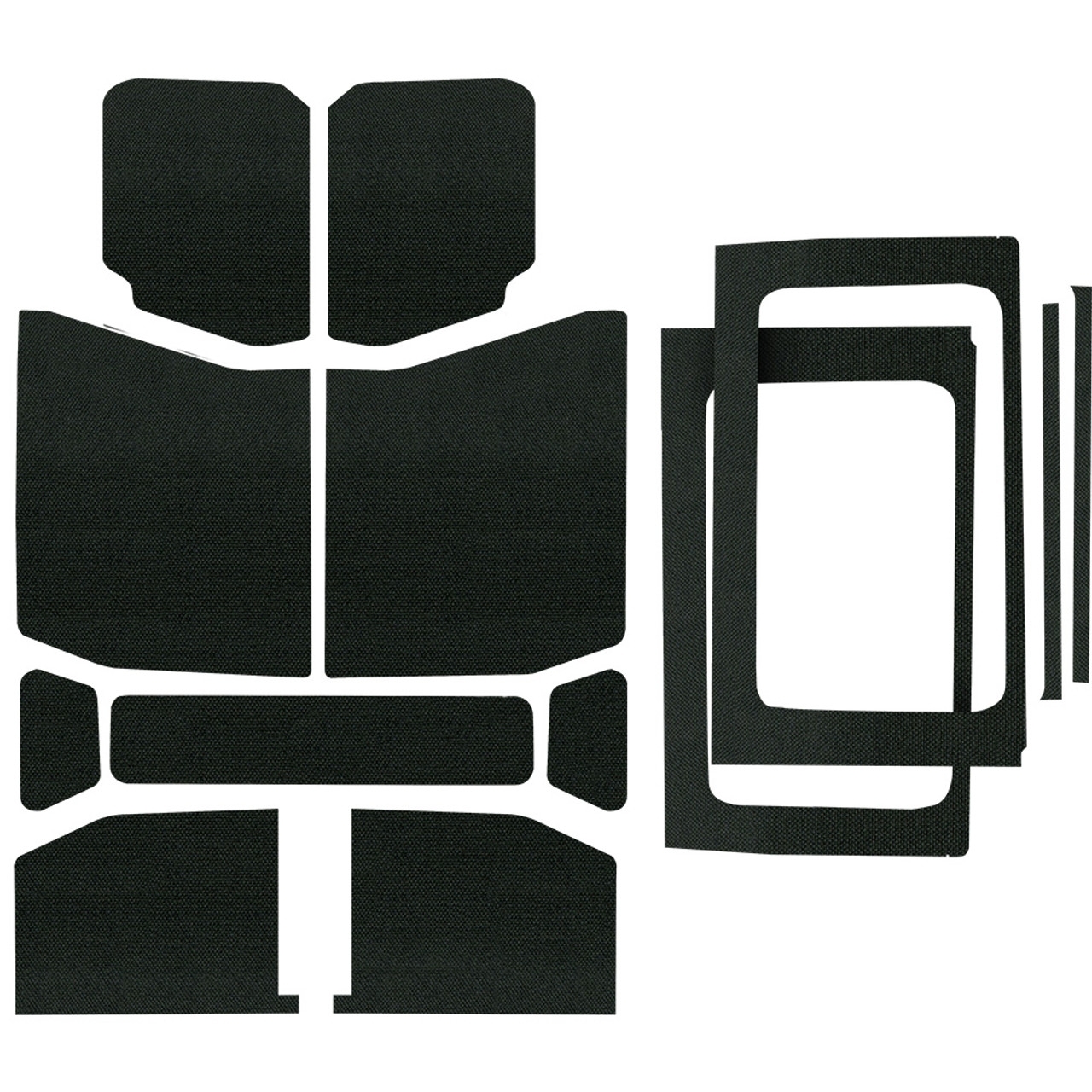 Boom Mat Original Finish Headliner Complete Kit, Black (13-Pieces) For Jeep Wrangler Jl 4-Door Boom Mat Original Finish Headliner Complete Kit, Black (13-Pieces) For Jeep Wrangler Jl 4-Door