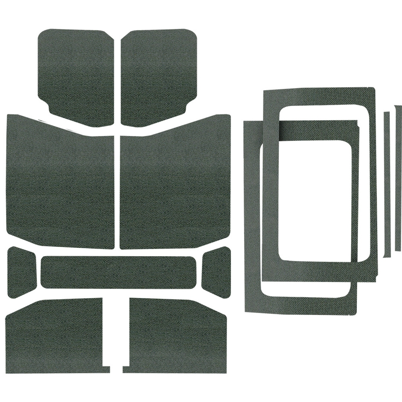 Boom Mat Original Finish Headliner Complete Kit, Gray (13-Pieces) For Jeep Wrangler Jl 4-Door