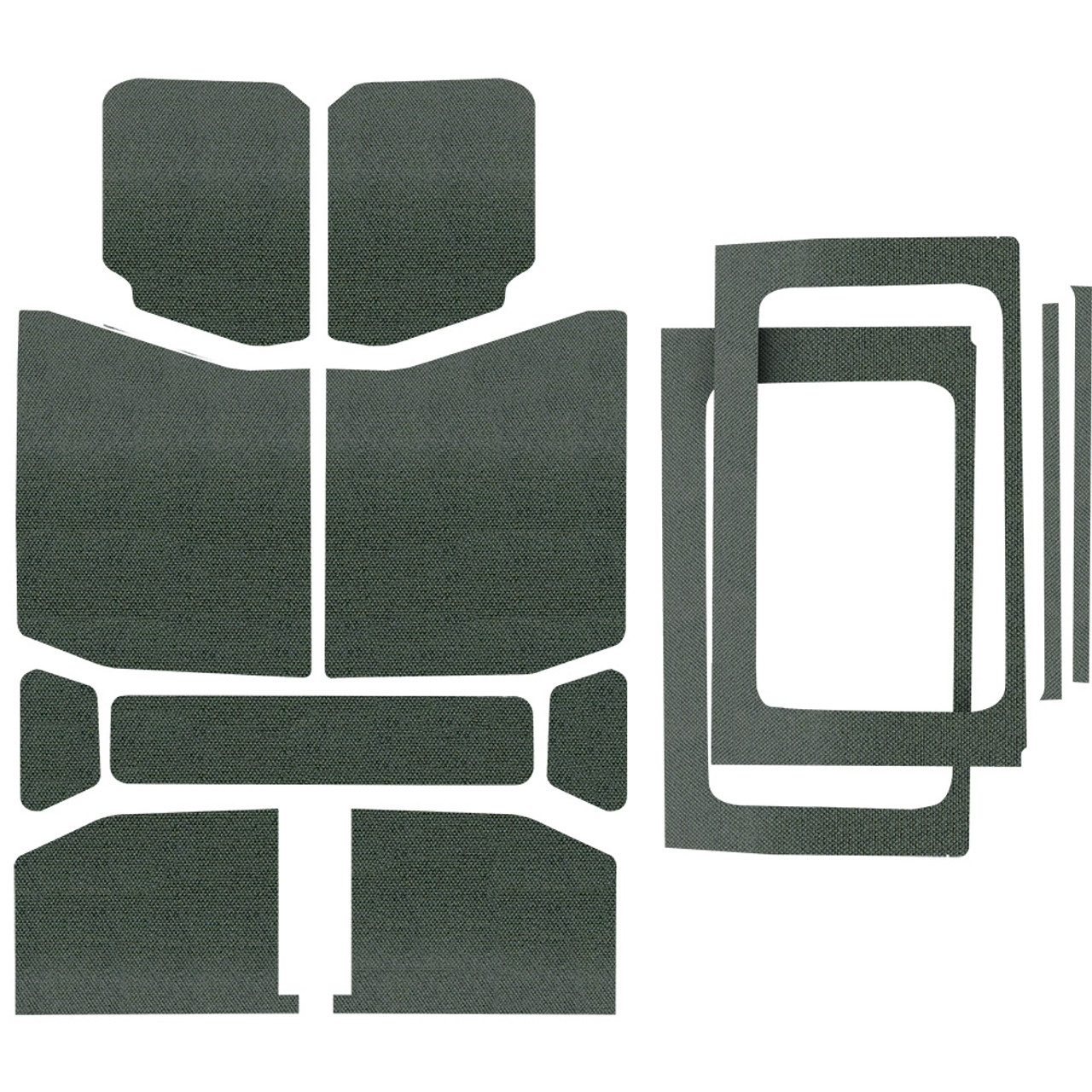 Boom Mat Original Finish Headliner Complete Kit, Gray (13-Pieces) For Jeep Wrangler Jl 4-Door Boom Mat Original Finish Headliner Complete Kit, Gray (13-Pieces) For Jeep Wrangler Jl 4-Door