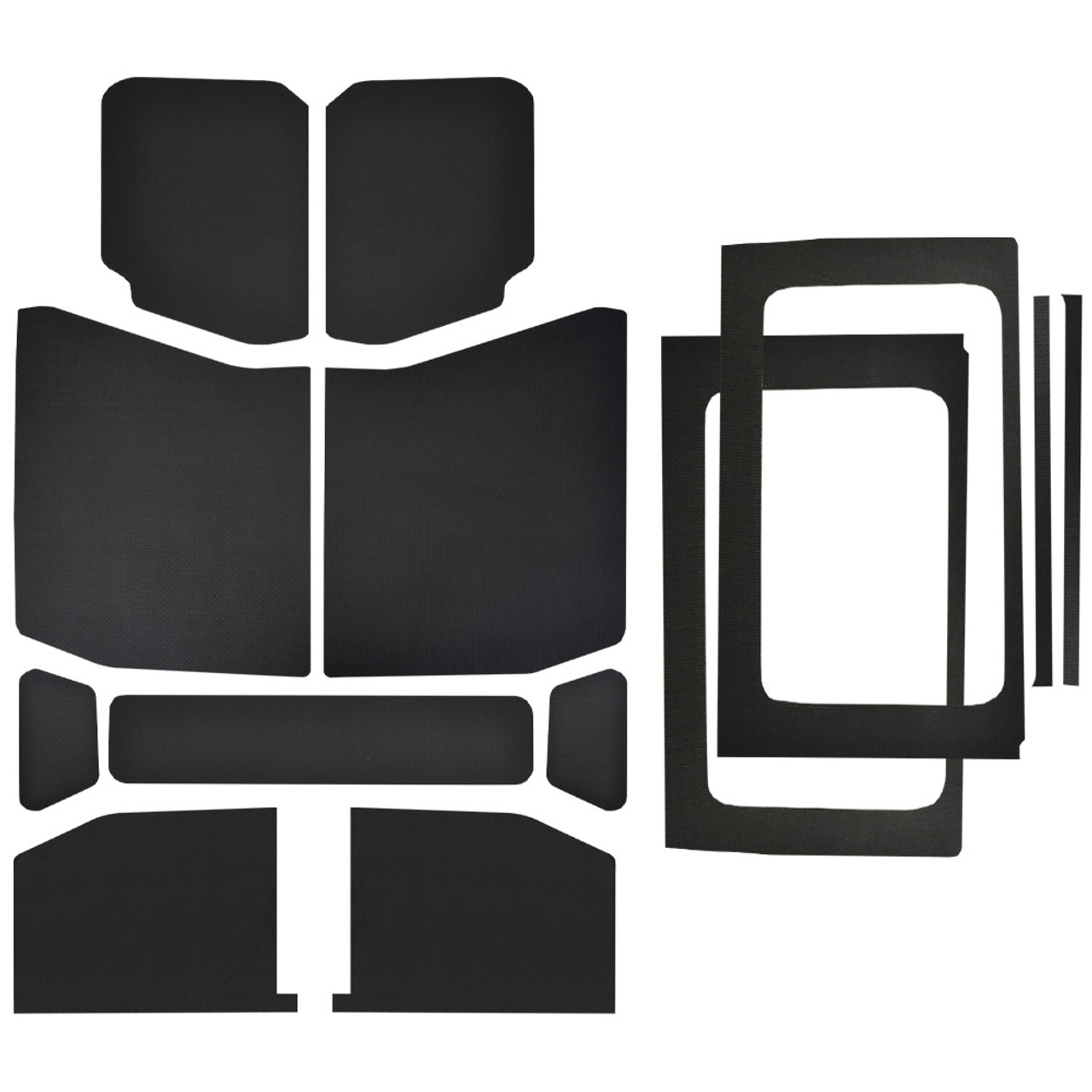 Boom Mat Leather-Look Headliner Kit, Black (13-Pieces) For Jeep Wrangler Jl 4-Door | 18-22 Jeep