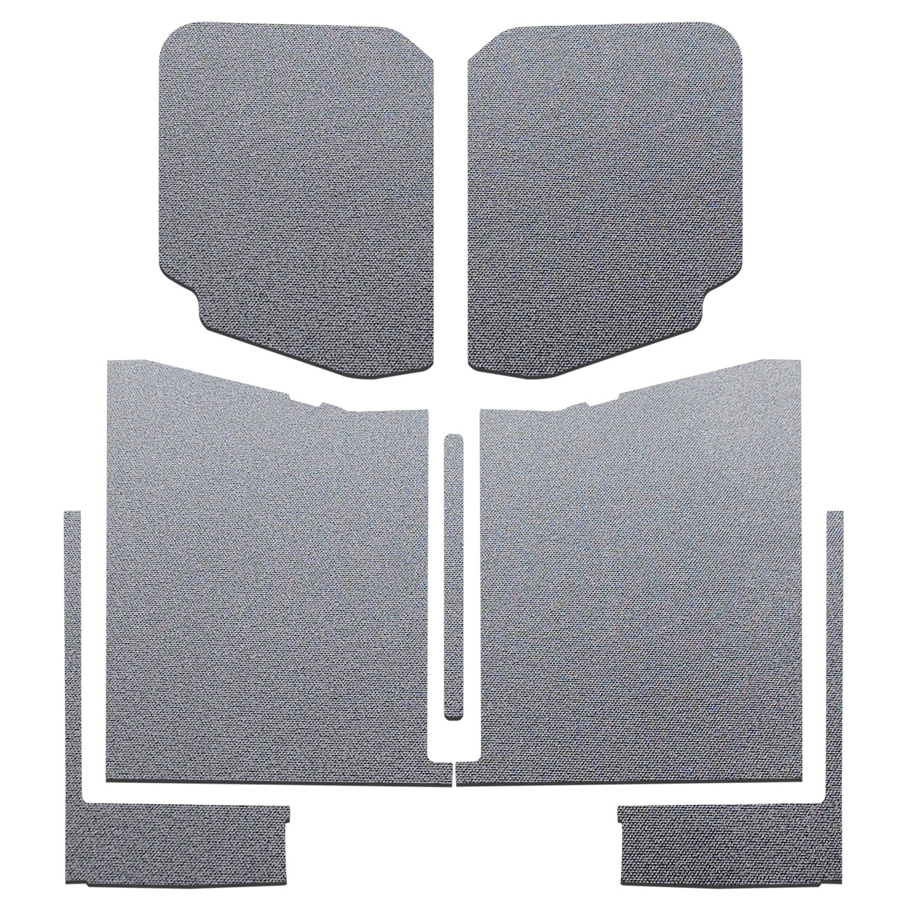 Boom Mat Original Finish Headliner Complete Kit, Gray (7-Pieces) For Jeep Gladiator Jt | 19-22 Jeep Boom Mat Original Finish Headliner Complete Kit, Gray (7-Pieces) For Jeep Gladiator Jt | 19-22 Jeep