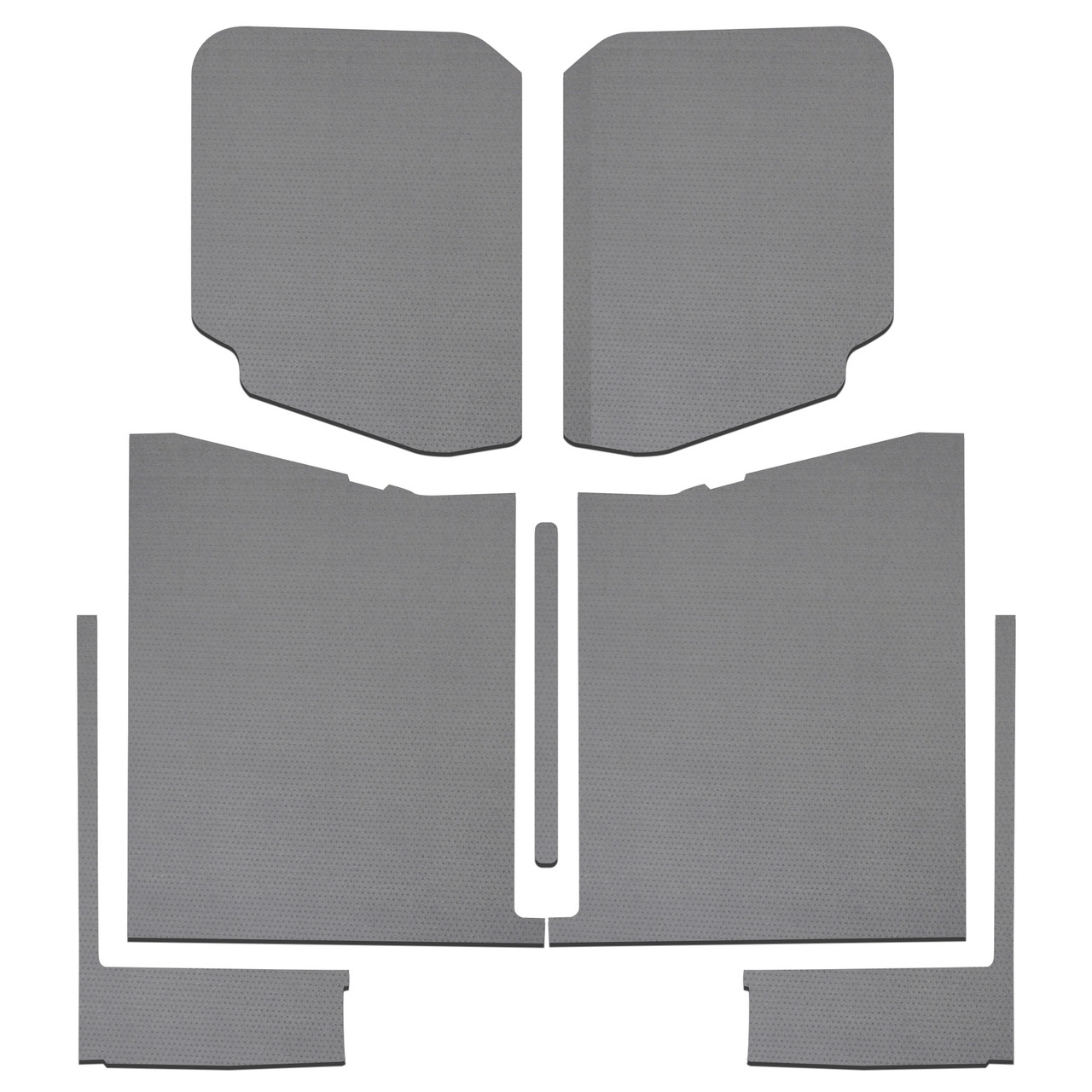 Boom Mat Leather-Look Headliner Complete Kit, Gray (7-Pieces) For Jeep Gladiator Jt | 19-22 Jeep