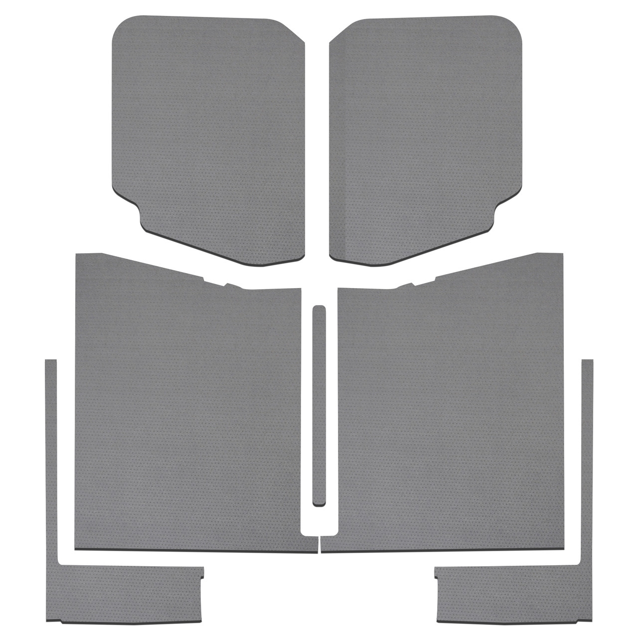 Boom Mat Leather-Look Headliner Complete Kit, Gray (7-Pieces) For Jeep Gladiator Jt | 19-22 Jeep Boom Mat Leather-Look Headliner Complete Kit, Gray (7-Pieces) For Jeep Gladiator Jt | 19-22 Jeep