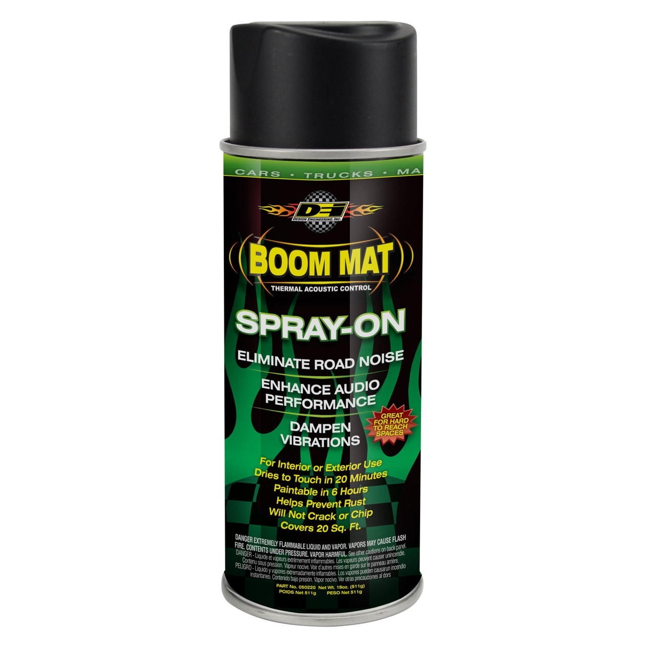 Boom Mat Spray-On Damping Material, 18Oz., DSMC-50220 Boom Mat Spray-On Damping Material, 18Oz., DSMC-50220