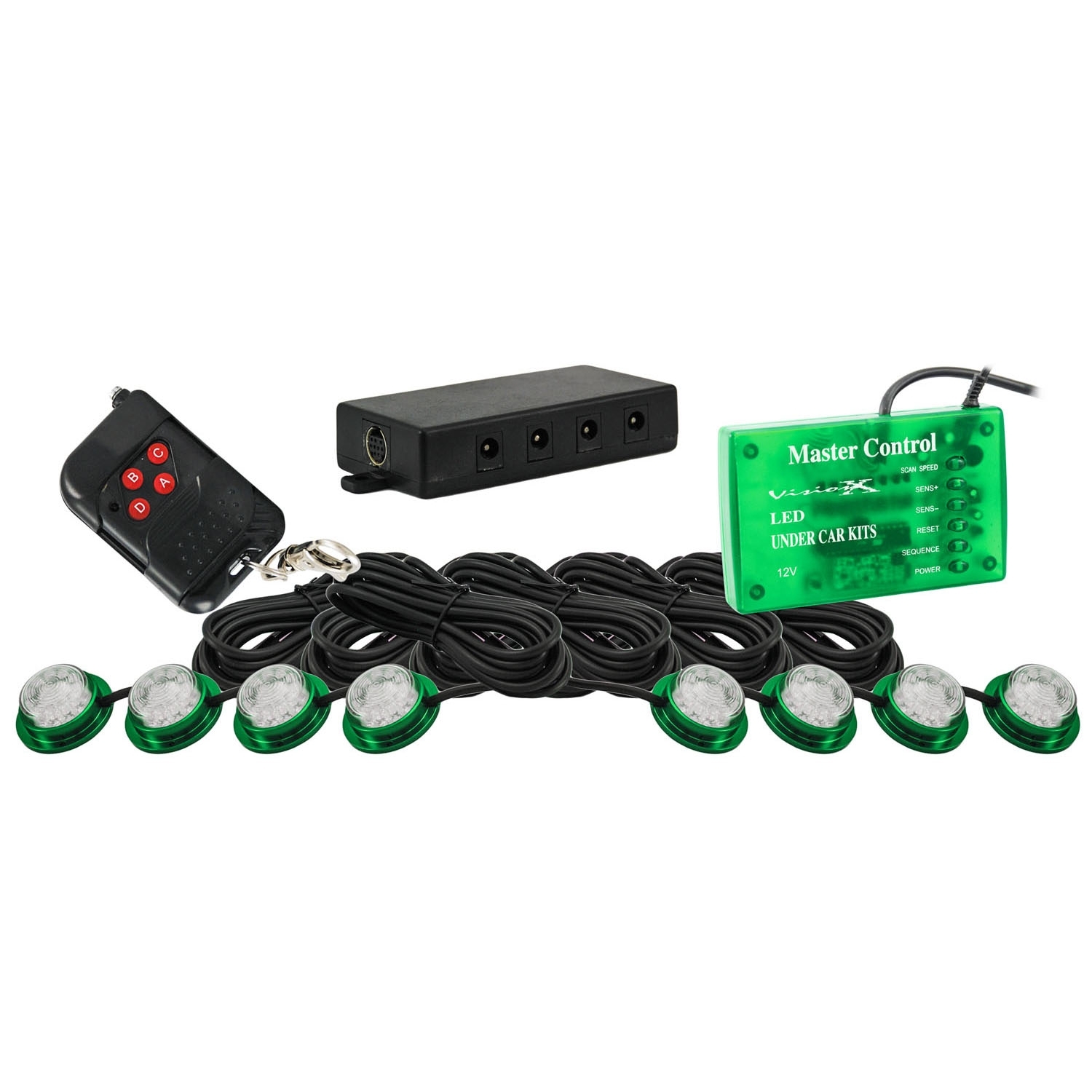 Vision X Led Strobe And Rock Light Kit, Green, FJRG-HIL-STG Vision X Led Strobe And Rock Light Kit, Green, FJRG-HIL-STG