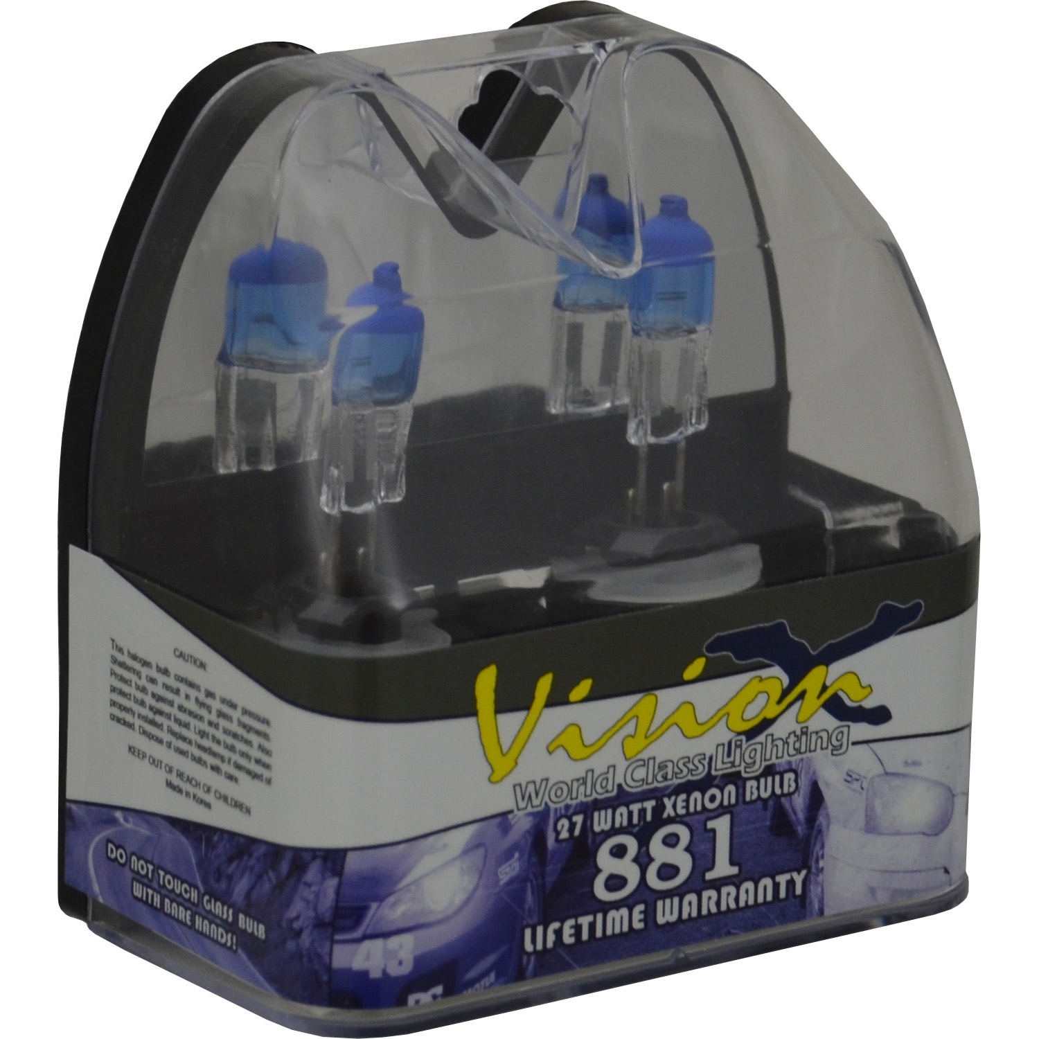 L-Series 881 Halogen Super White Headlight Bulb Set, 27 Watts, FJRG - Vision X VX-L881