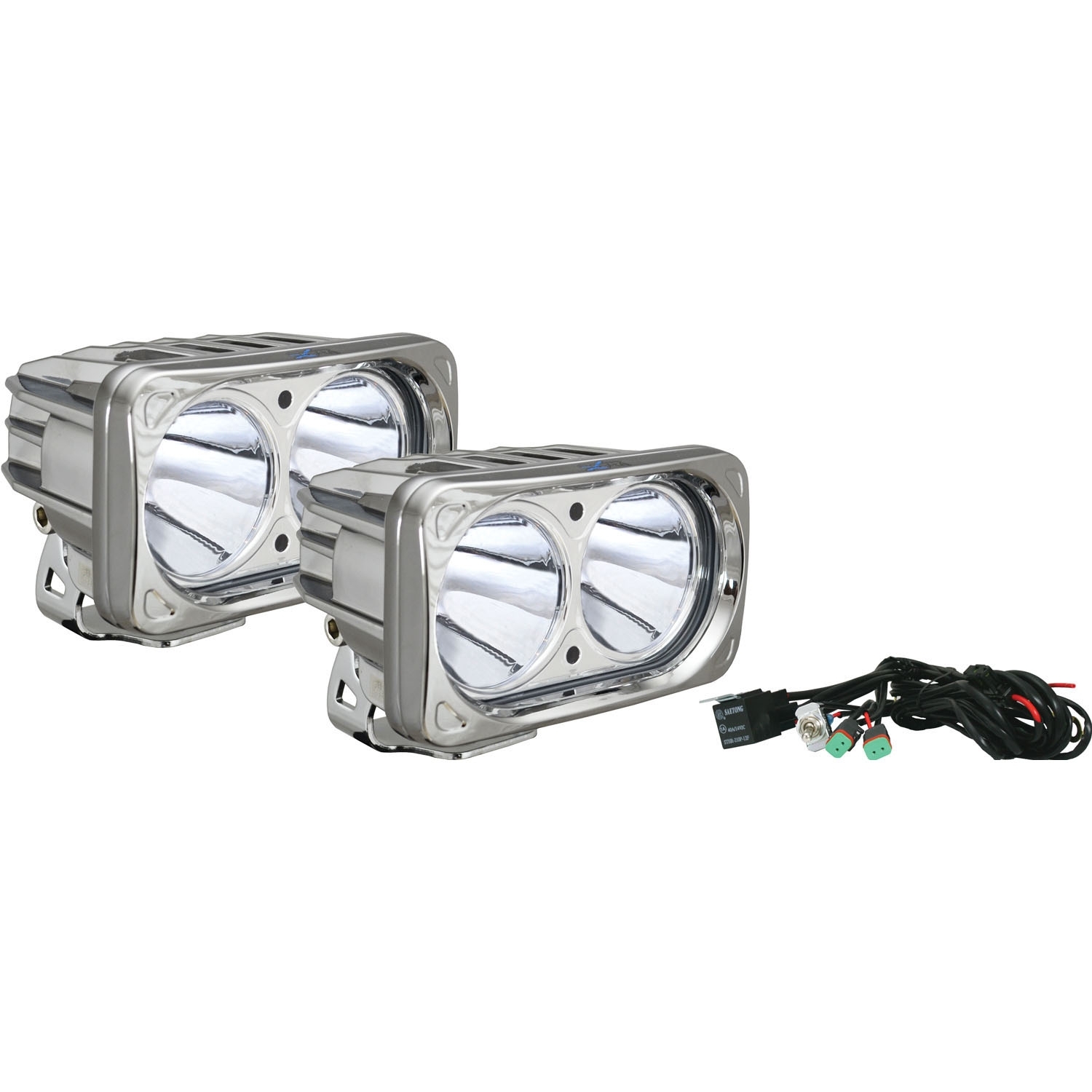 Vision X Optimus Square Led Light Kit, Chrome Housing, (2) 10W Led's, 10 Degree Narrow Beam (Pair), Vision X Optimus Square Led Light Kit, Chrome Housing, (2) 10W Led's, 10 Degree Narrow Beam (Pair),