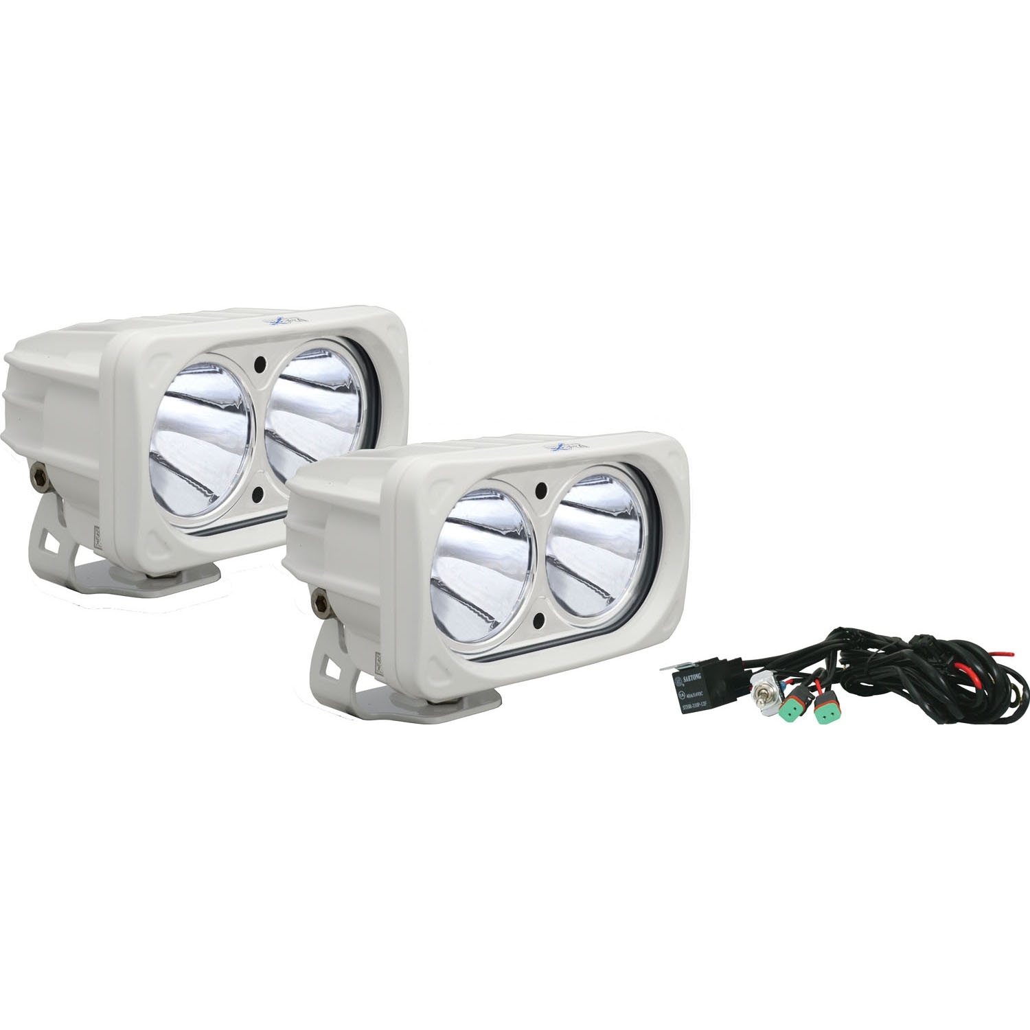 Vision X Optimus Square Led Light Kit, White (2) 10W Led's, 10 Degree Narrow Beam (Pair),
