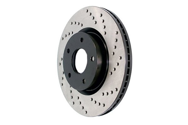 Stoptech Sport Cross Drilled Brake Rotor, Rear Left, 2007-2018 Jeep Wrangler Jk, FLMN-128.67067L Stoptech Sport Cross Drilled Brake Rotor, Rear Left, 2007-2018 Jeep Wrangler Jk, FLMN-128.67067L