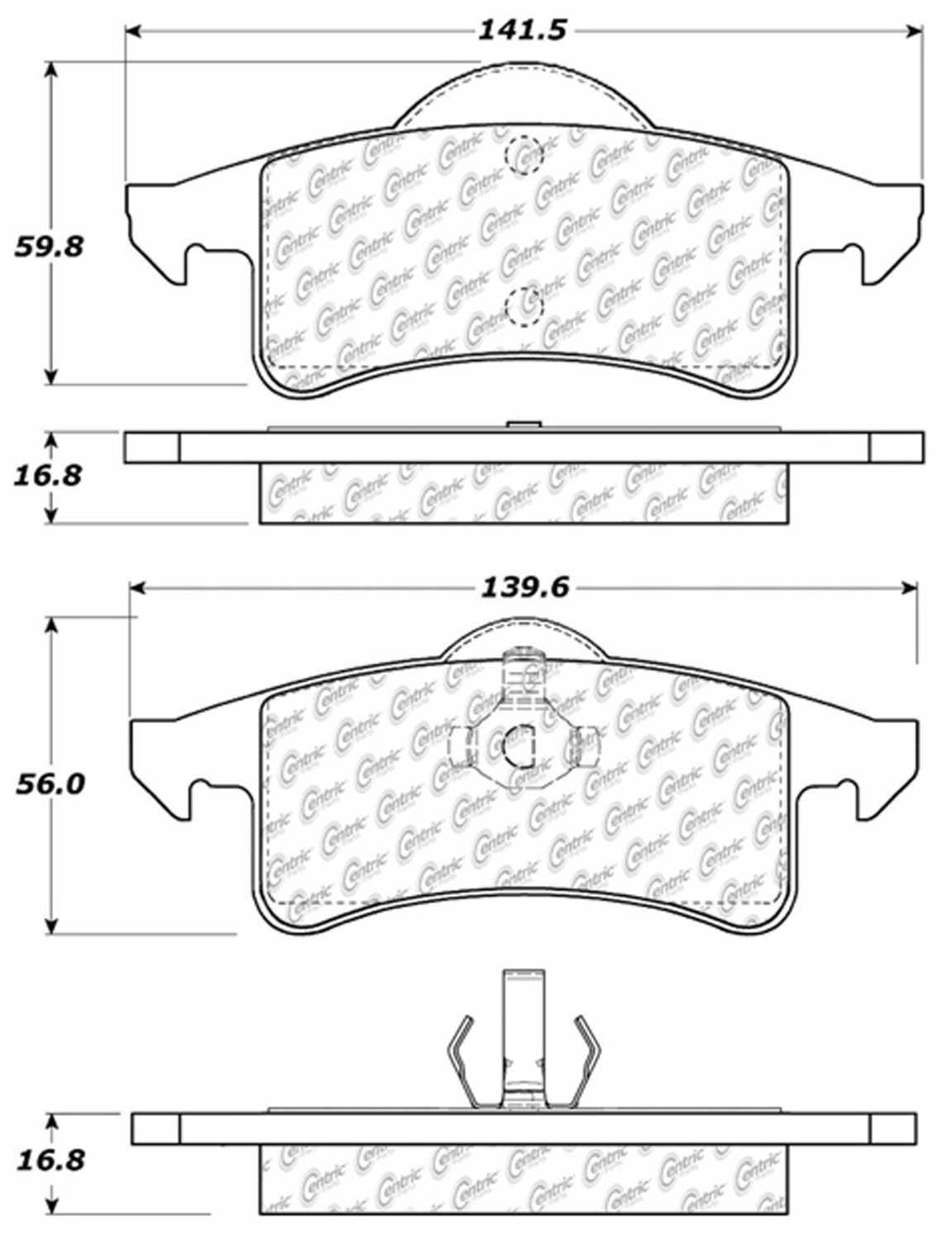 Stoptech Truck/suv Pads, Rear, 1999-2004 Jeep Grand Cherokee Wj, FLMN-319.07910 Stoptech Truck/suv Pads, Rear, 1999-2004 Jeep Grand Cherokee Wj, FLMN-319.07910