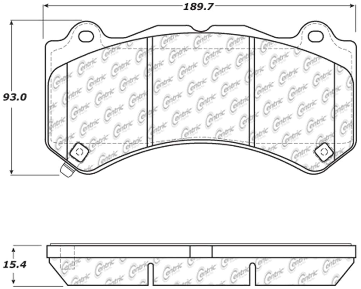 Stoptech Truck/suv Pads, Front, 2012-2020 Jeep Grand Cherokee Wk, FLMN-319.14051