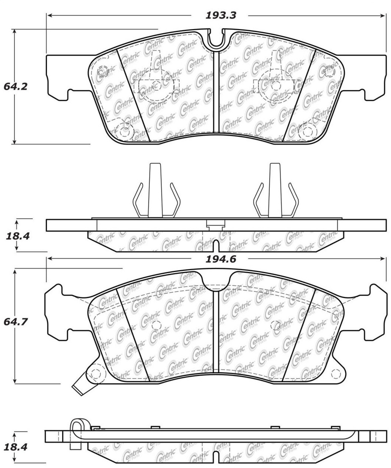 Stoptech Truck/suv Pads, Front, 2011-2020 Jeep Grand Cherokee Wk, FLMN-319.14550 Stoptech Truck/suv Pads, Front, 2011-2020 Jeep Grand Cherokee Wk, FLMN-319.14550