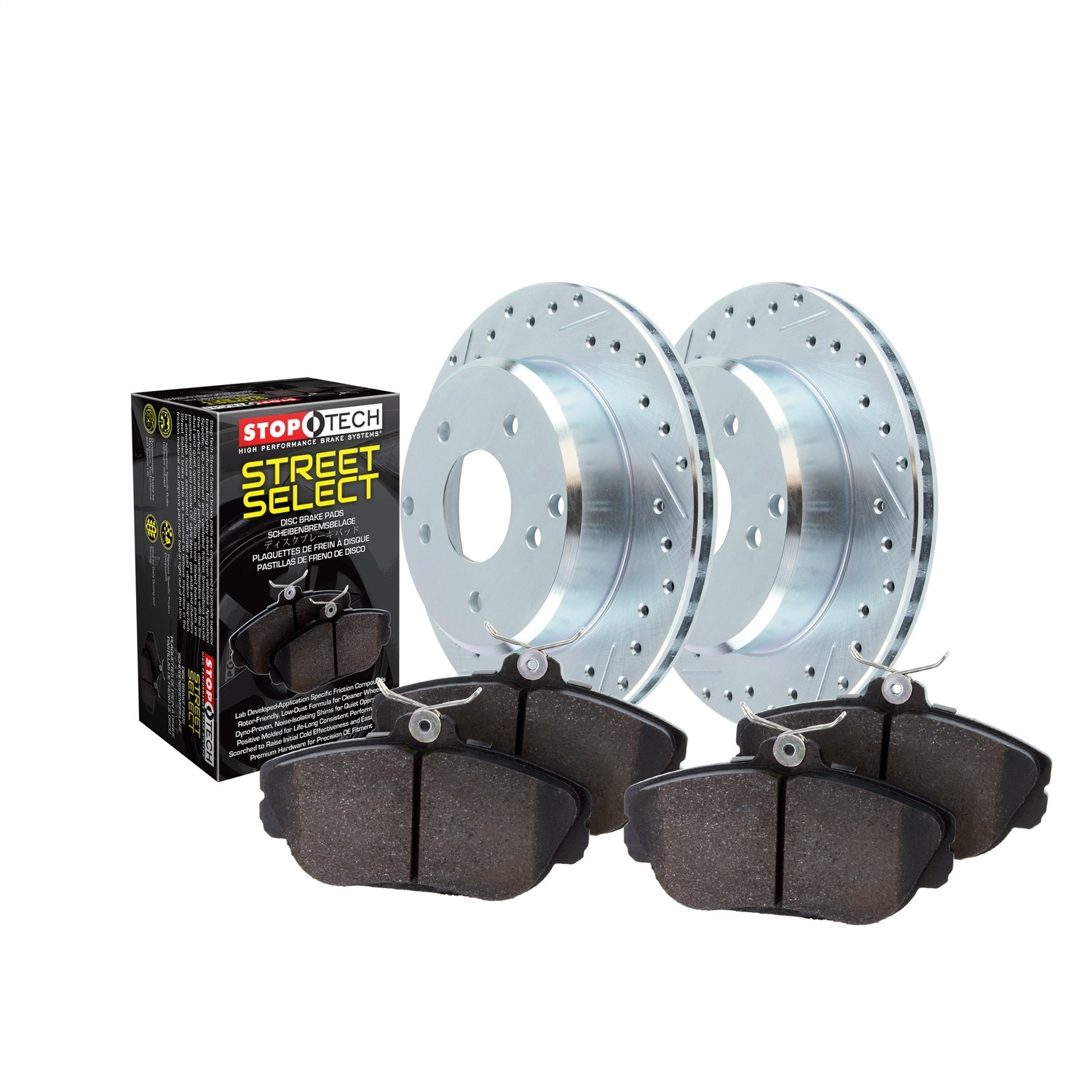 Stoptech Select Sport Drilled & Slotted Brake Kit, Front, 2007-2017 Jeep Compass, Patriot, Stoptech Select Sport Drilled & Slotted Brake Kit, Front, 2007-2017 Jeep Compass, Patriot,