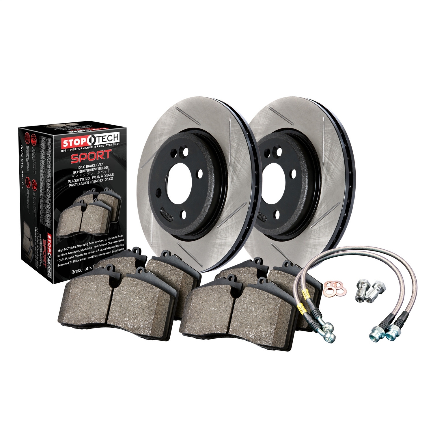 Stoptech Sport Slotted Brake Kit, Front, 2012-2016 Jeep Grand Cherokee Wk, FLMN-977.58004F Stoptech Sport Slotted Brake Kit, Front, 2012-2016 Jeep Grand Cherokee Wk, FLMN-977.58004F