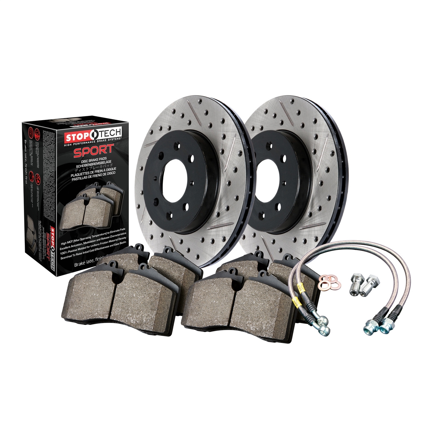 Stoptech Sport Drilled & Slotted Brake Kit, Rear, 2011-2015 Jeep Grand Cherokee Wk, FLMN-978.58002R Stoptech Sport Drilled & Slotted Brake Kit, Rear, 2011-2015 Jeep Grand Cherokee Wk, FLMN-978.58002R