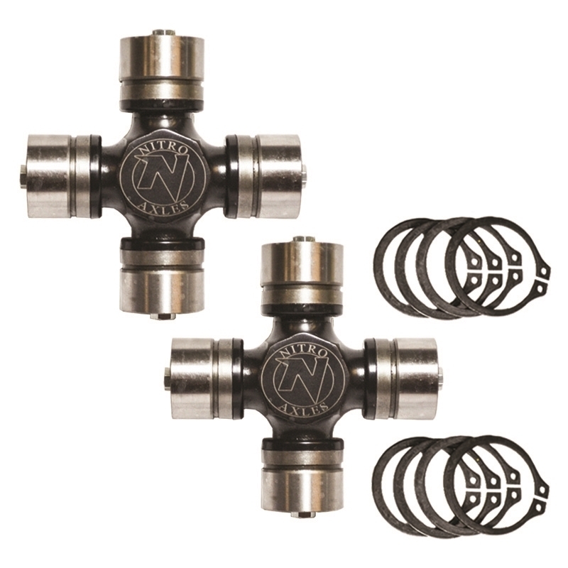 Nitro Gear Dana 30/44 Chromoly Front U-Joint Kit (Pair) For 2007-2018 Jeep Wrangler Jk | 07-18 Jeep Nitro Gear Dana 30/44 Chromoly Front U-Joint Kit (Pair) For 2007-2018 Jeep Wrangler Jk | 07-18 Jeep