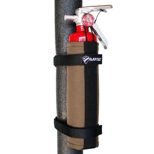 Bartact Roll Bar Fire Extinguisher Mount (2.5 Lb), Coyote, FXVD-RBIAFEH25C