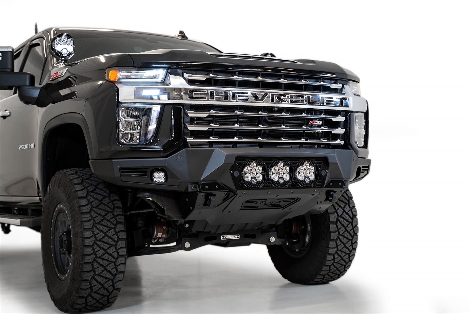 Addictive Desert Designs Bomber Front Bumper For Chevrolet 2500/3500 (Baja Designs Lp6 Light Addictive Desert Designs Bomber Front Bumper For Chevrolet 2500/3500 (Baja Designs Lp6 Light
