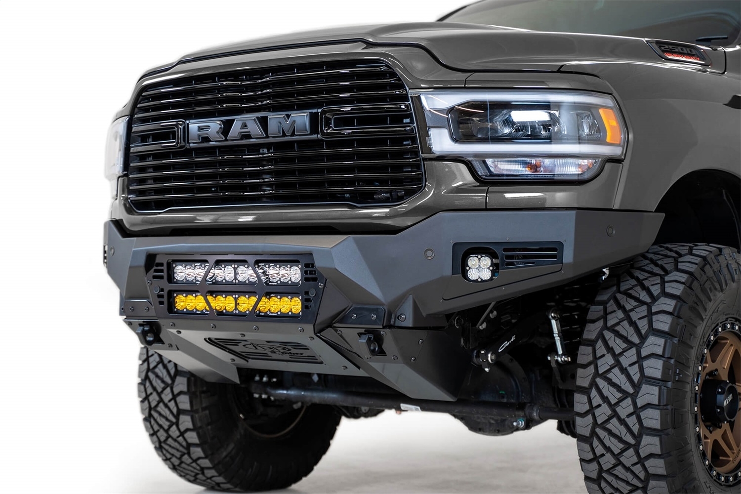Addictive Desert Designs Bomber Front Bumper For Ram 2500/3500 (Dual 20 Addictive Desert Designs Bomber Front Bumper For Ram 2500/3500 (Dual 20