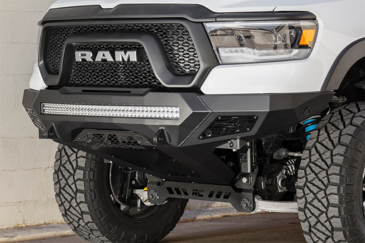 Addictive Desert Designs Stealth Fighter Front Bumper For Ram Rebel 1500 | 2019-2021 RAM Rebel Addictive Desert Designs Stealth Fighter Front Bumper For Ram Rebel 1500 | 2019-2021 RAM Rebel