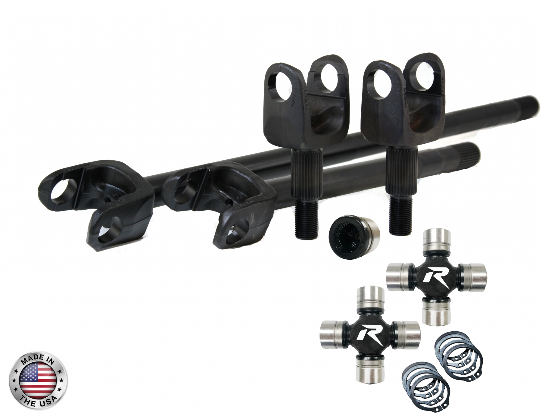 Revolution Gear & Axle 4340 Chromoly Front Axle Kit, Dana 30, 30 Spline, Hd Chromoly U-Joints, Us