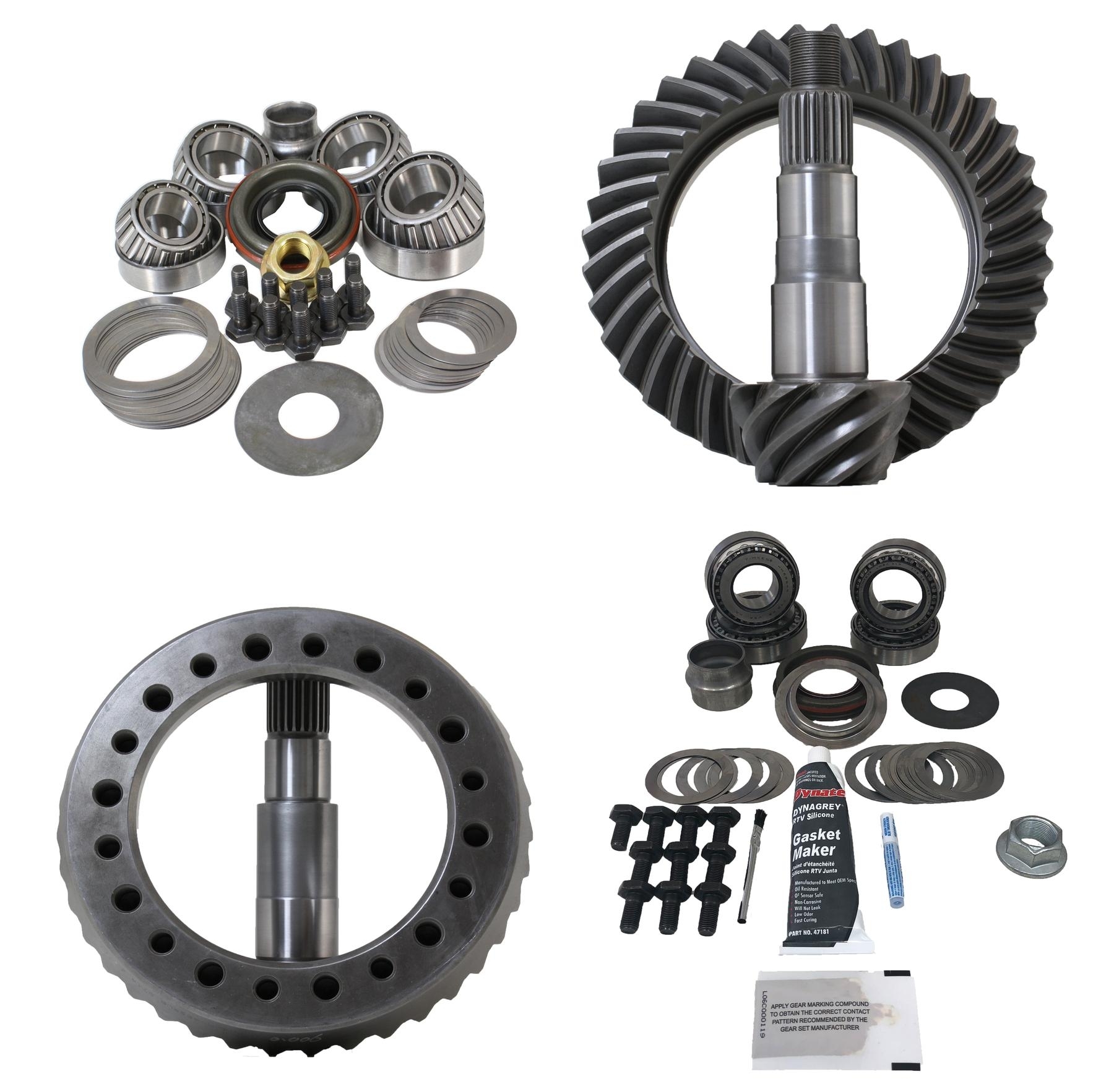 Revolution Gear & Axle Front And Rear Gear Package Without Factory Locker, With Koyo Master Kit,