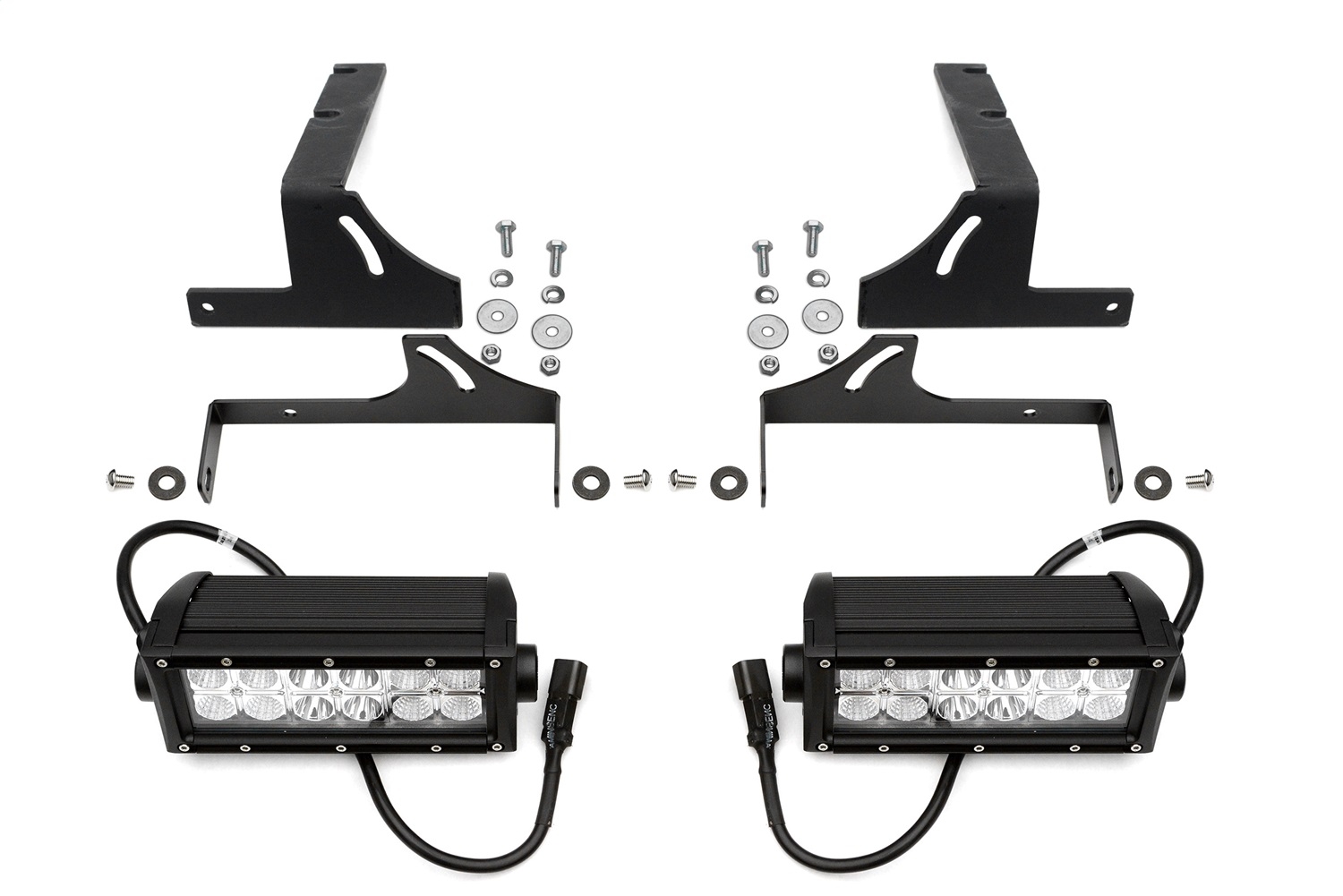 Zroadz Rear Bumper/frame Led Light Bar Mounts, 8'' Opening, Swivel Adjustments, GMSB-Z385461 Zroadz Rear Bumper/frame Led Light Bar Mounts, 8'' Opening, Swivel Adjustments, GMSB-Z385461