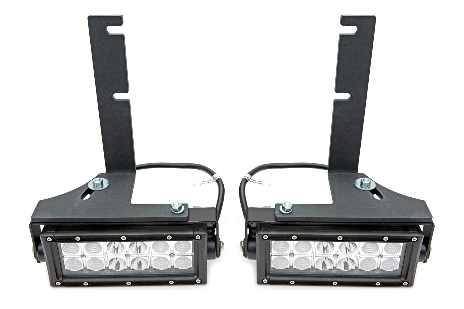 Zroadz Rear Bumper/frame Led Light Bar Mounts, Swivel Adjustments With Two 6 Inch Leds And Wiring Zroadz Rear Bumper/frame Led Light Bar Mounts, Swivel Adjustments With Two 6 Inch Leds And Wiring