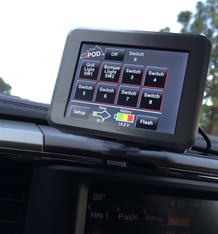 Spod Swicth Panel 8 Circuit Source Se With Touchscreen For 97-06 Wrangler Tj | 97-06 TJ, Spod Swicth Panel 8 Circuit Source Se With Touchscreen For 97-06 Wrangler Tj | 97-06 TJ,