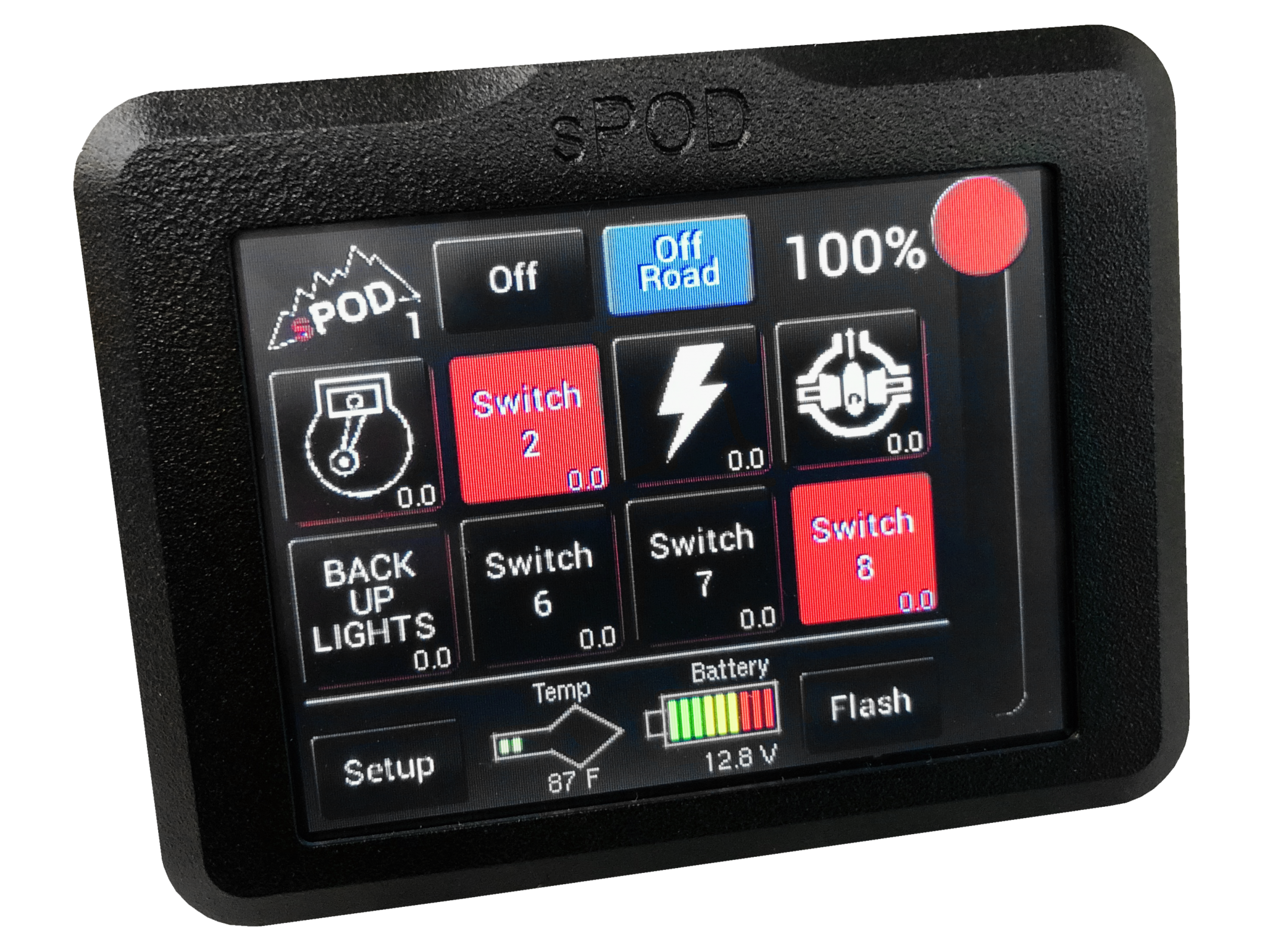 Spod Add-On Touchscreen For 8 Circuit Systems, GNJV-8-700-TSB-C10 Spod Add-On Touchscreen For 8 Circuit Systems, GNJV-8-700-TSB-C10