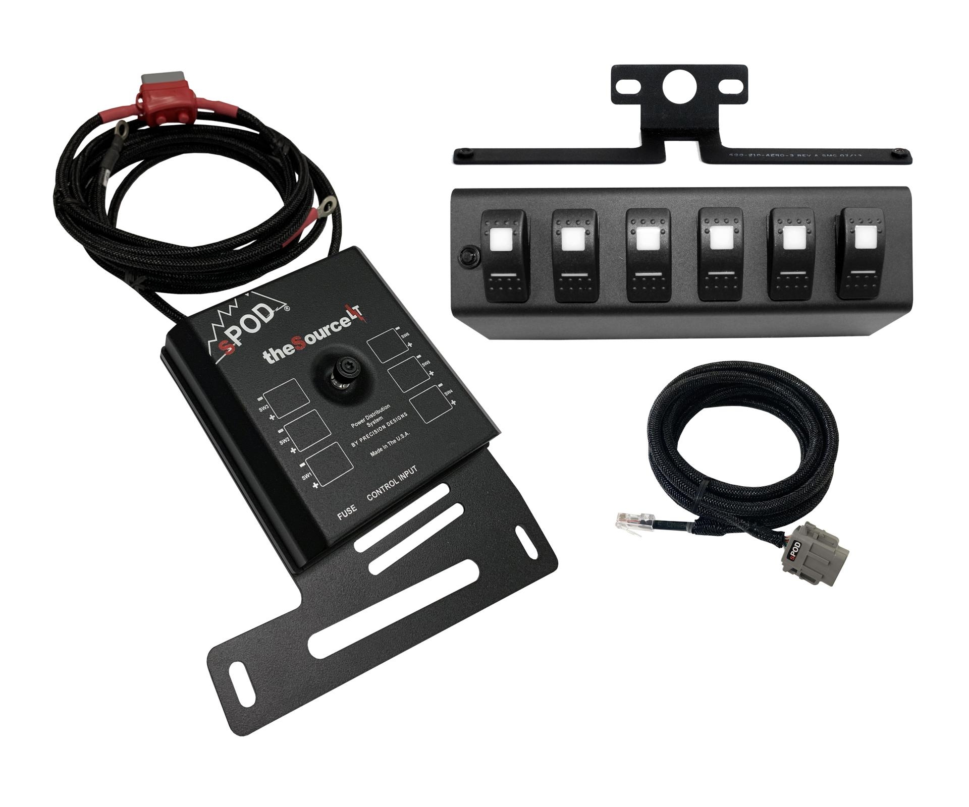 Spod Sourcelt 6-Circuit Control System For 07-08 Wrangler Jk, Blue Leds | 07-08 JK, Spod Sourcelt 6-Circuit Control System For 07-08 Wrangler Jk, Blue Leds | 07-08 JK,