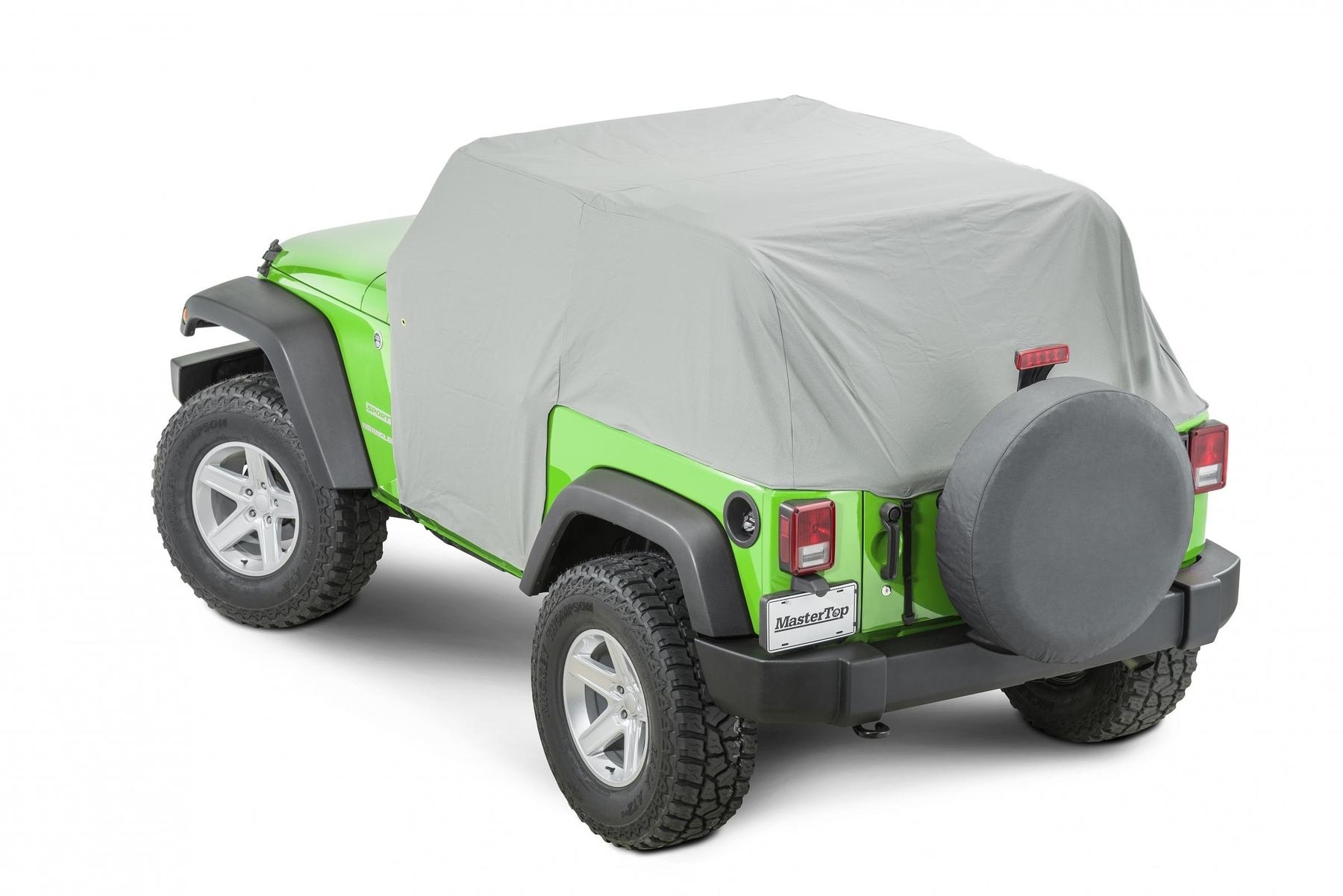 Mastertop Full Door Cab Cover For 07-18 Jeep Wrangler Jk 2 Door, Gray Denim | 07-18 Jeep Wrangler Mastertop Full Door Cab Cover For 07-18 Jeep Wrangler Jk 2 Door, Gray Denim | 07-18 Jeep Wrangler