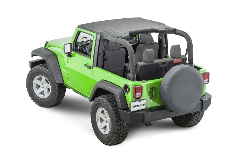 Mastertop Bimini Top For 07-18 Jeep Wrangler Jk 2 Door, Black Diamond | 07-18 Jeep Wrangler JK, Mastertop Bimini Top For 07-18 Jeep Wrangler Jk 2 Door, Black Diamond | 07-18 Jeep Wrangler JK,