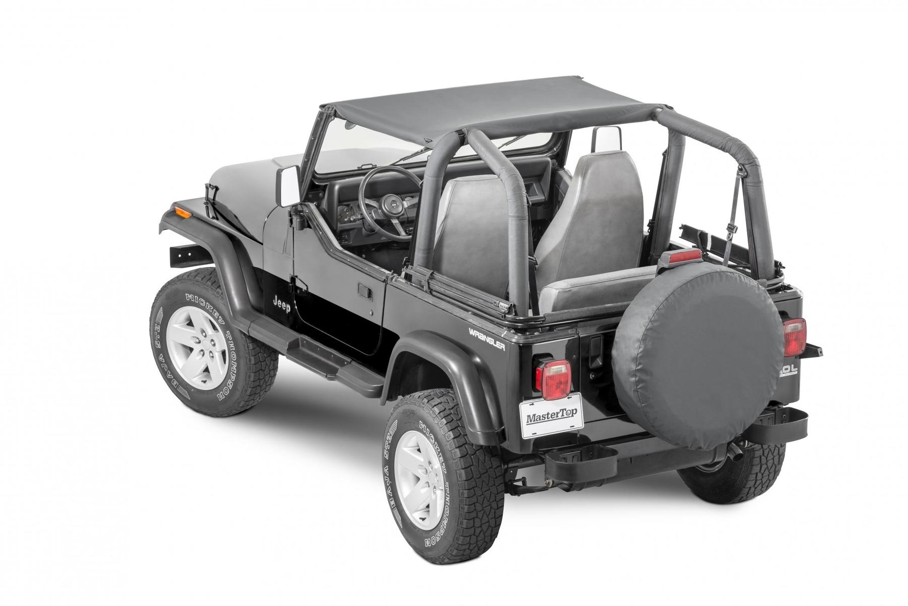 Mastertop Bimini Top For 87-95 Jeep Wrangler Yj, Black Diamond | 87-95 Jeep Wrangler YJ, Mastertop Bimini Top For 87-95 Jeep Wrangler Yj, Black Diamond | 87-95 Jeep Wrangler YJ,