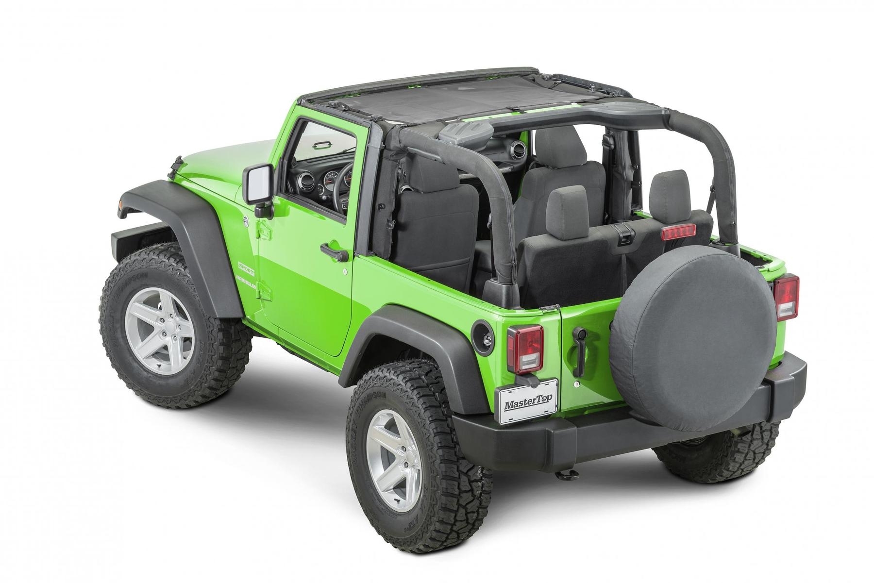 Mastertop Mesh Bimini Top Shademaker For 07-18 Jeep Wrangler Jk 2 Door, Black | 07-18 Jeep Wrangler Mastertop Mesh Bimini Top Shademaker For 07-18 Jeep Wrangler Jk 2 Door, Black | 07-18 Jeep Wrangler