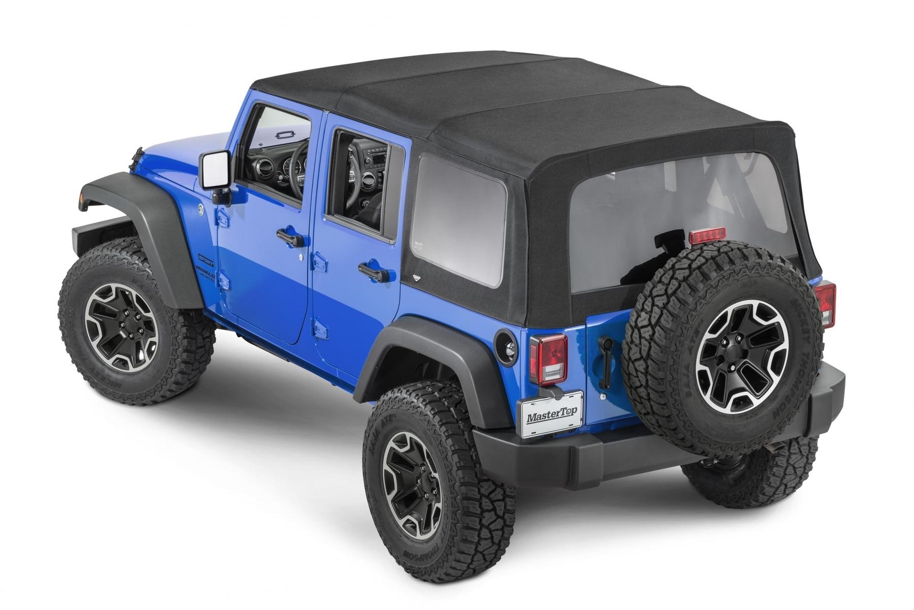 Mastertop Replacement Top With Tinted Glass 07-09 Wrangler Jk 4 Door Black, Mastertwill | 07-09 Mastertop Replacement Top With Tinted Glass 07-09 Wrangler Jk 4 Door Black, Mastertwill | 07-09