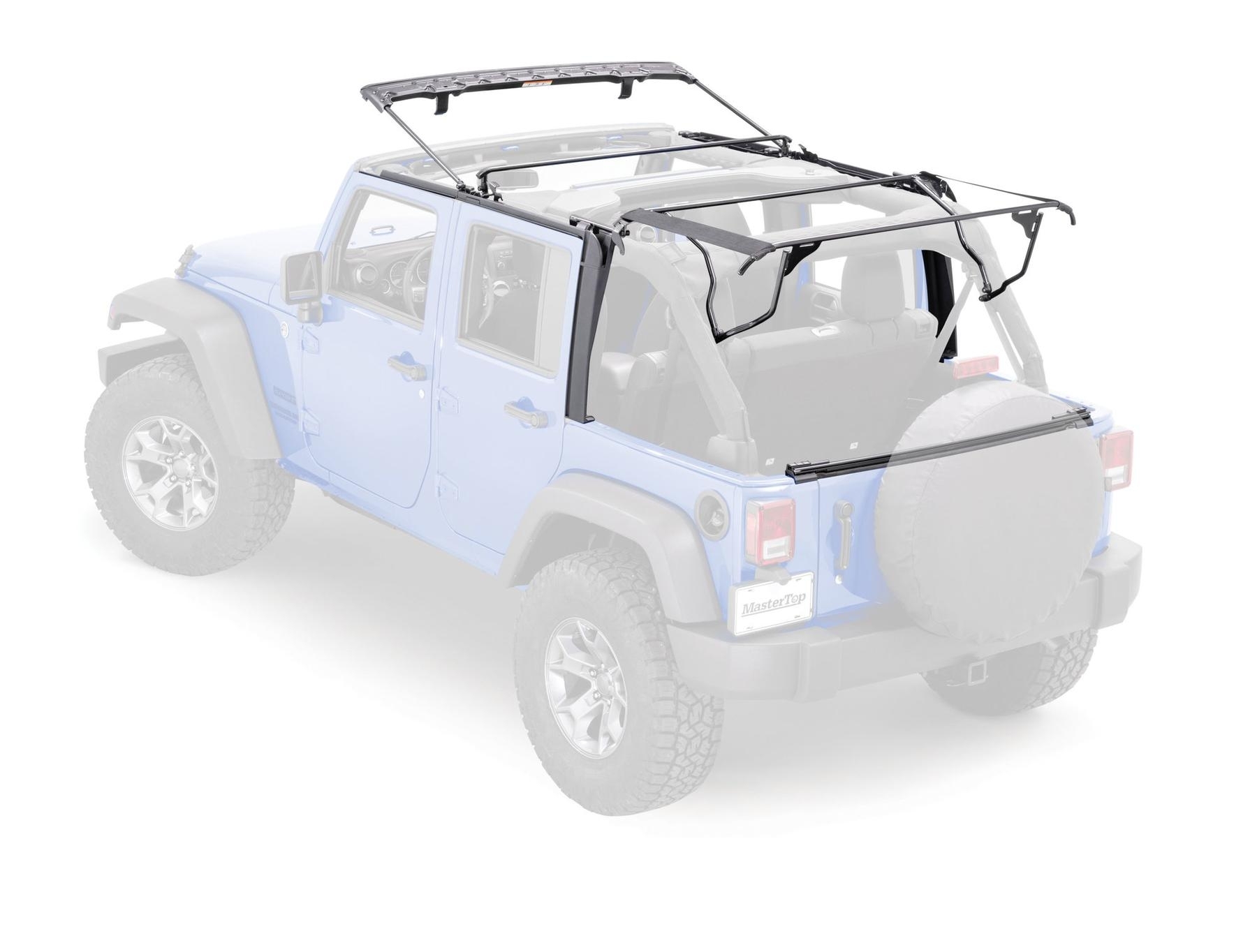 Mastertop Complete Soft Top Hardware Kit For 07-18 Jeep Wrangler 2 Door | 07-18 Jeep Wrangler JK, Mastertop Complete Soft Top Hardware Kit For 07-18 Jeep Wrangler 2 Door | 07-18 Jeep Wrangler JK,